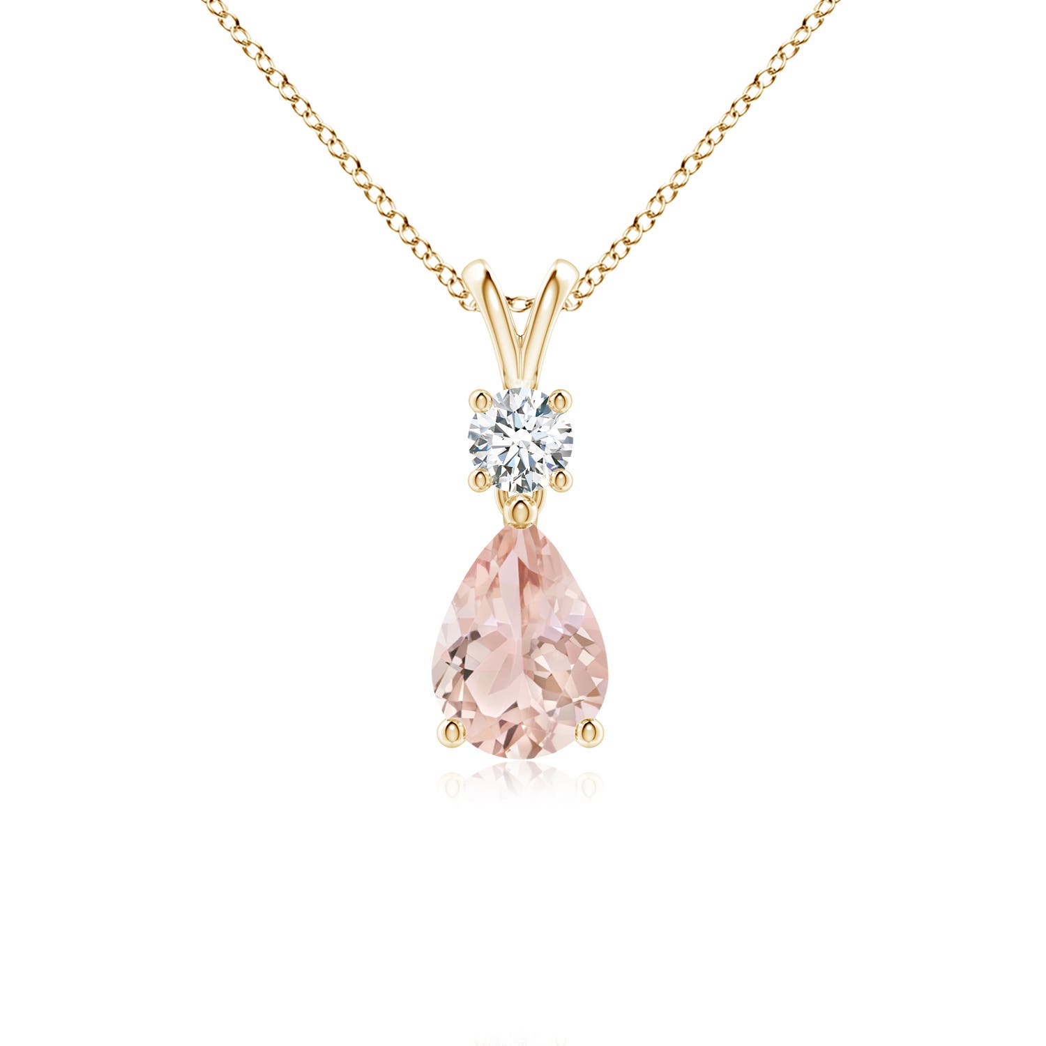 AAA - Morganite / 0.71 CT / 14 KT Yellow Gold