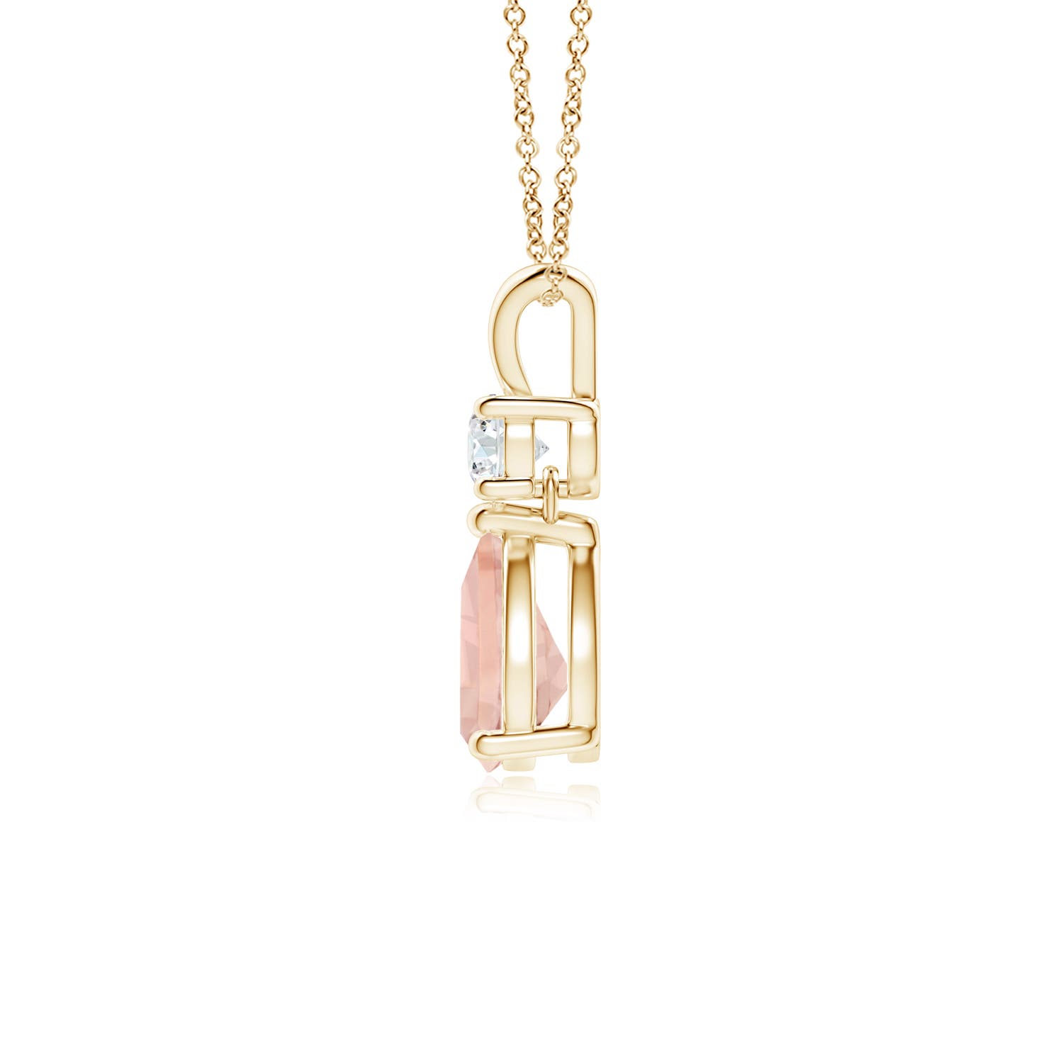 AAA - Morganite / 0.71 CT / 14 KT Yellow Gold