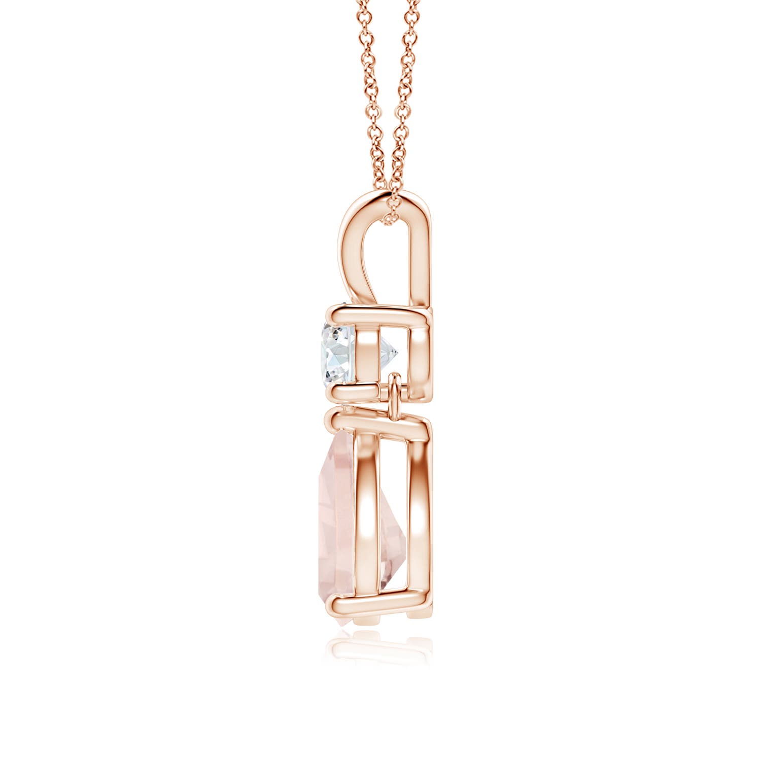 A - Morganite / 1.18 CT / 14 KT Rose Gold