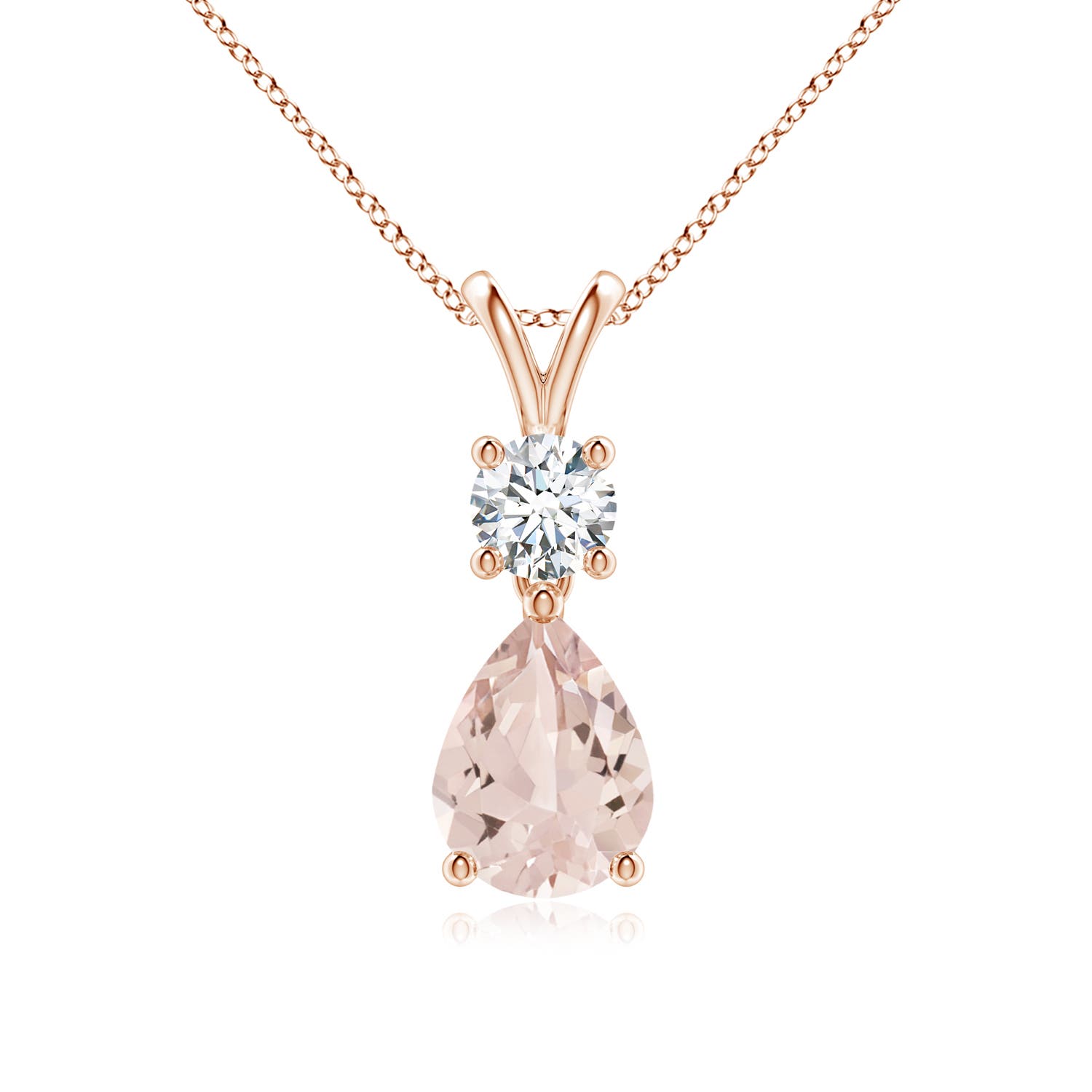 AA - Morganite / 1.18 CT / 14 KT Rose Gold