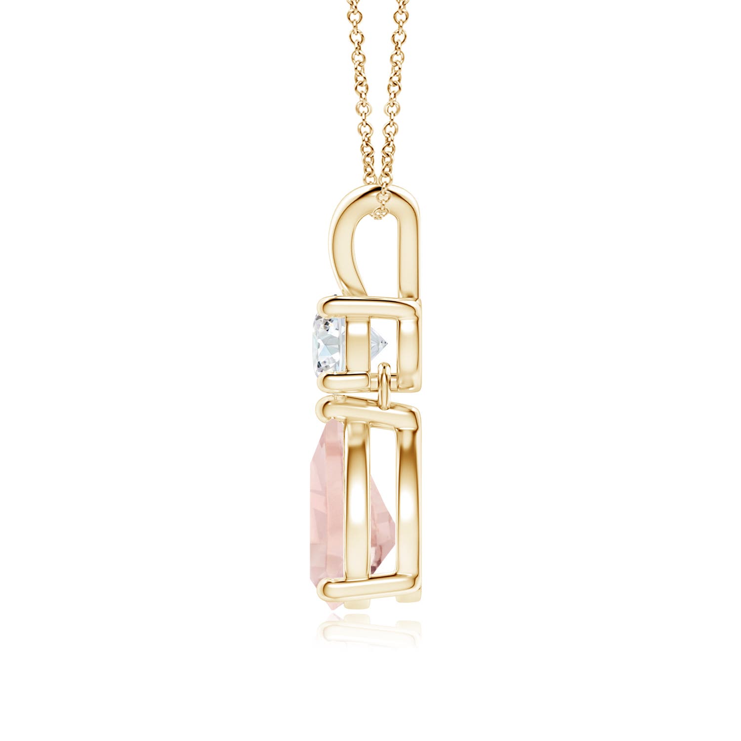 AA - Morganite / 1.18 CT / 14 KT Yellow Gold