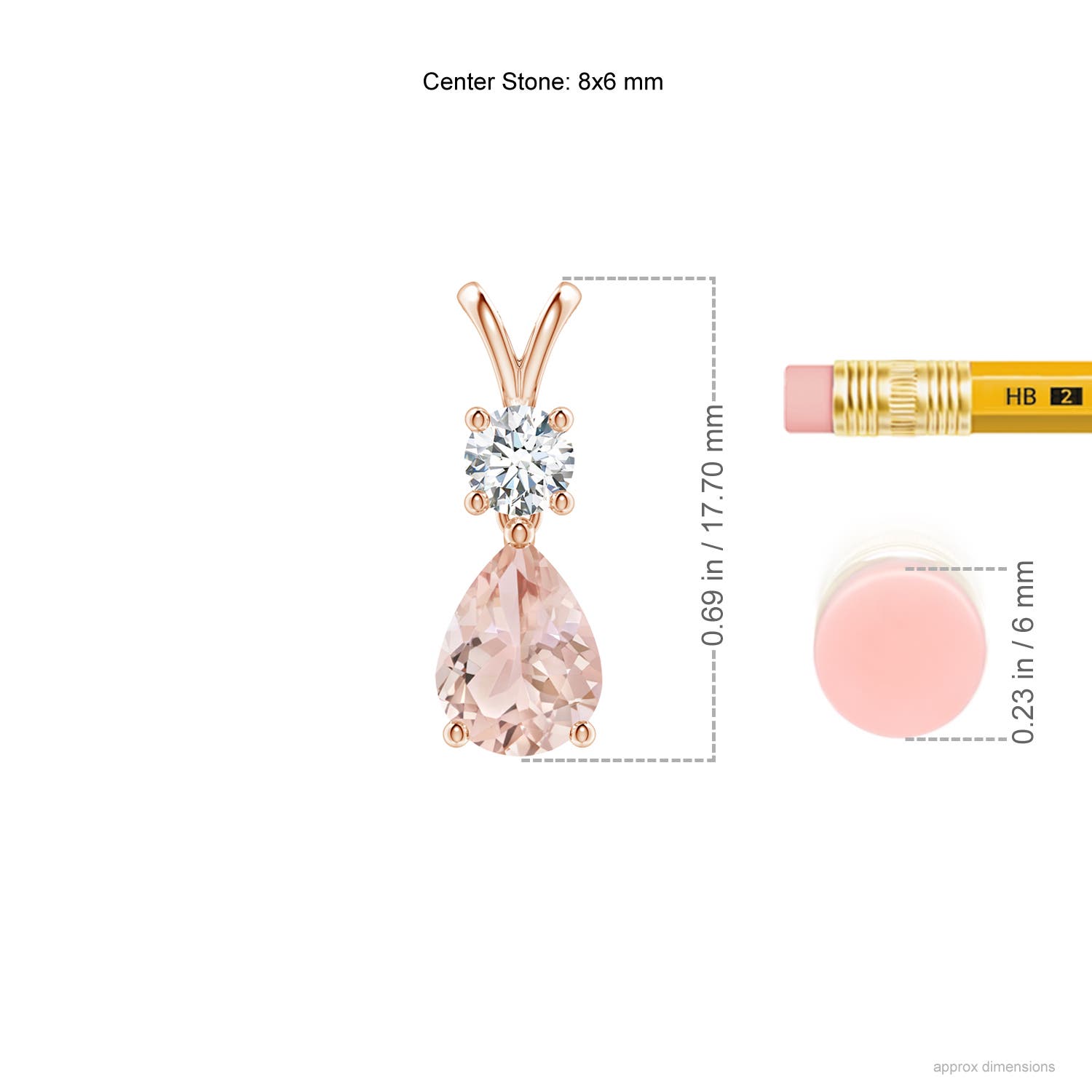 AAA - Morganite / 1.18 CT / 14 KT Rose Gold