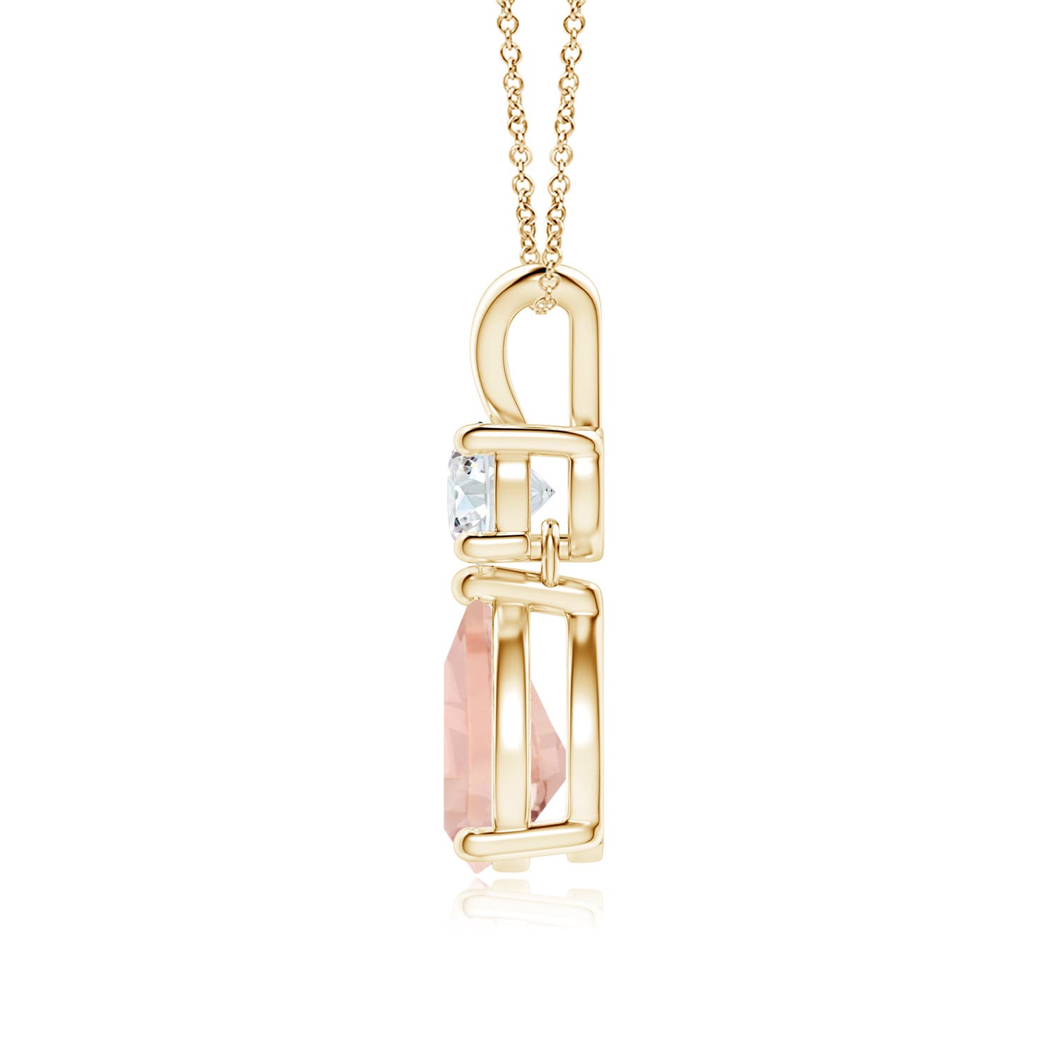 AAA - Morganite / 1.18 CT / 14 KT Yellow Gold