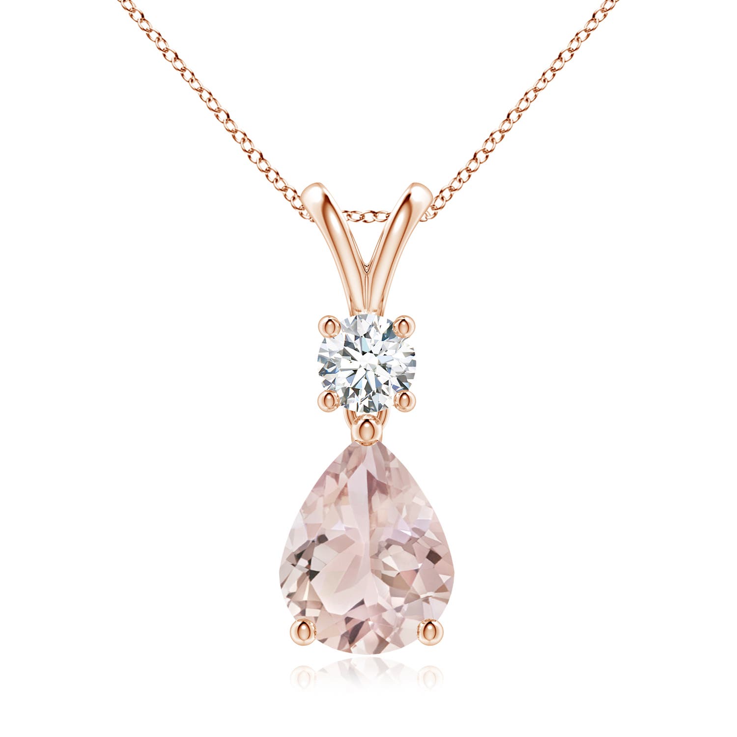 A - Morganite / 1.63 CT / 14 KT Rose Gold