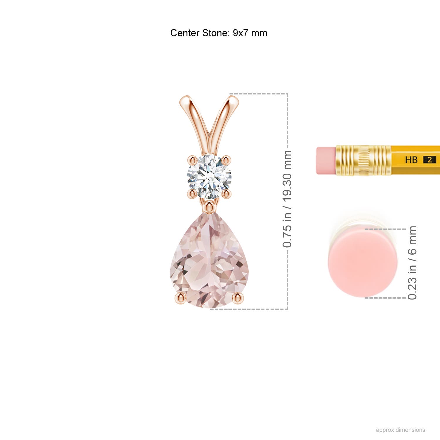 A - Morganite / 1.63 CT / 14 KT Rose Gold