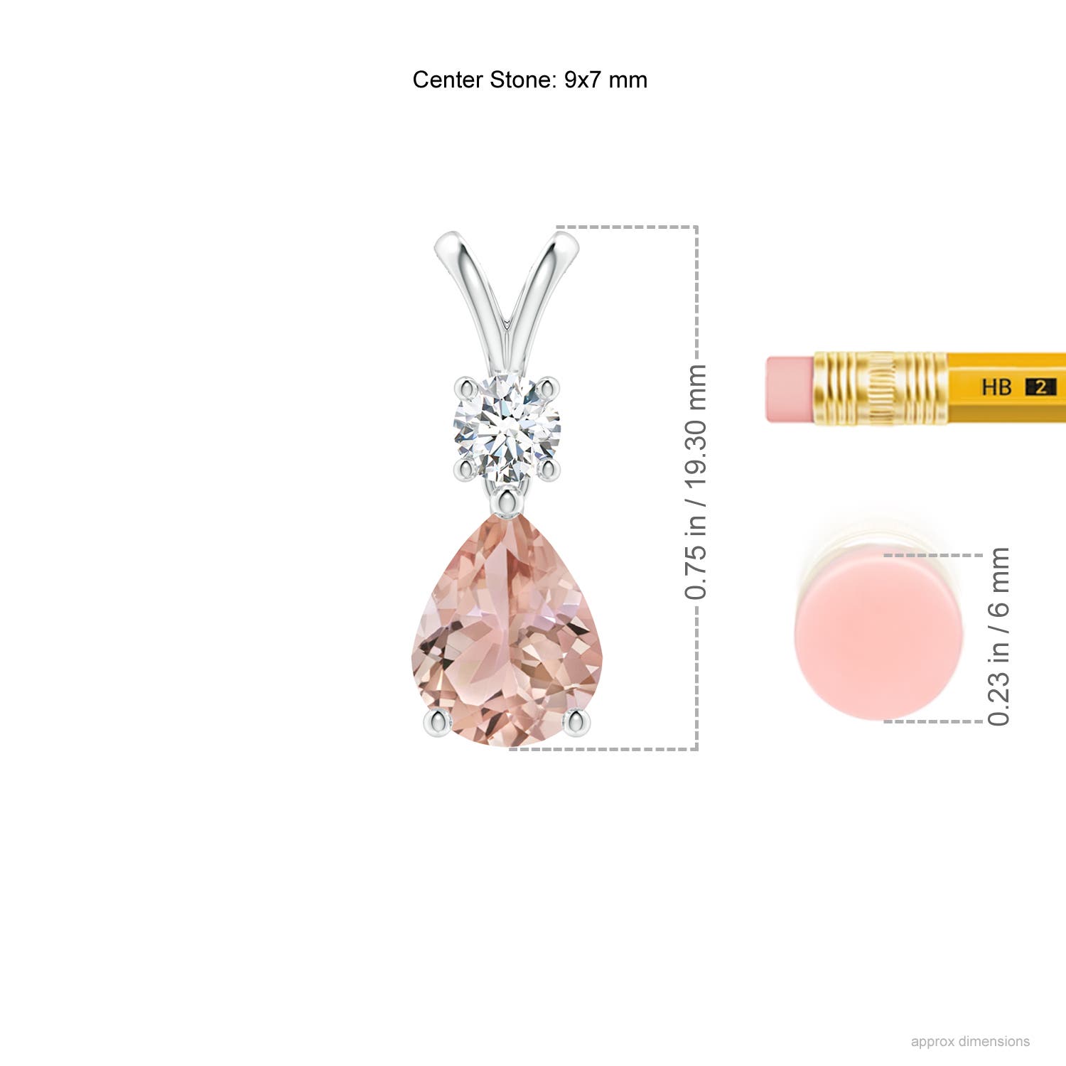 AAA - Morganite / 1.63 CT / 14 KT White Gold