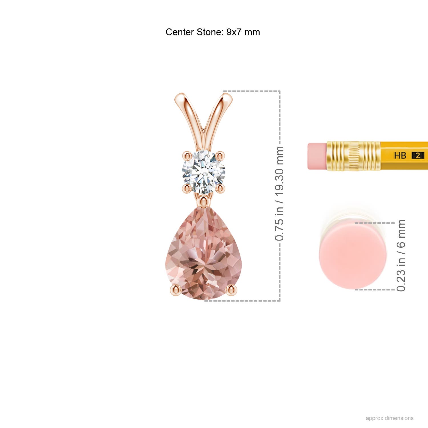 AAAA - Morganite / 1.63 CT / 14 KT Rose Gold