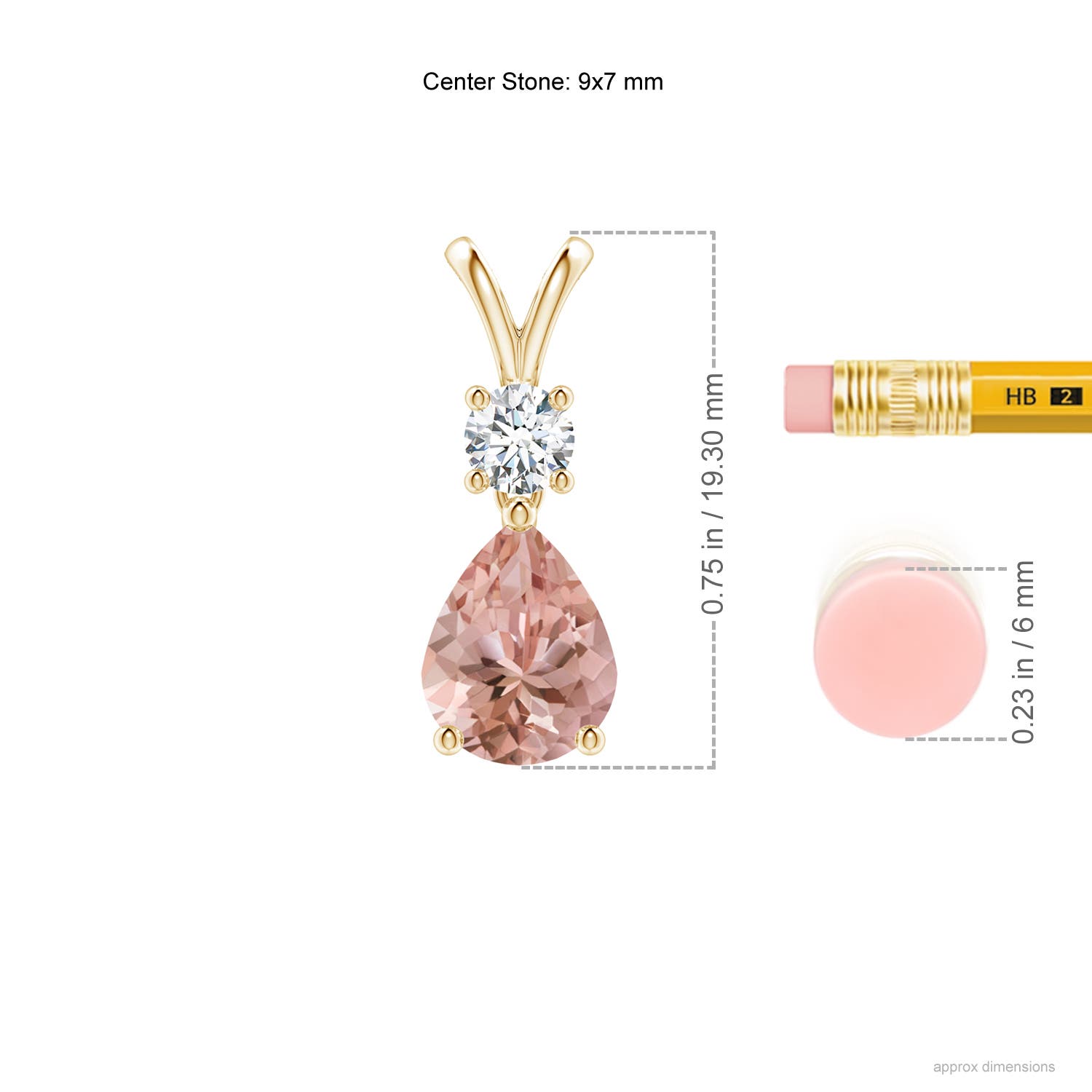 AAAA - Morganite / 1.63 CT / 14 KT Yellow Gold