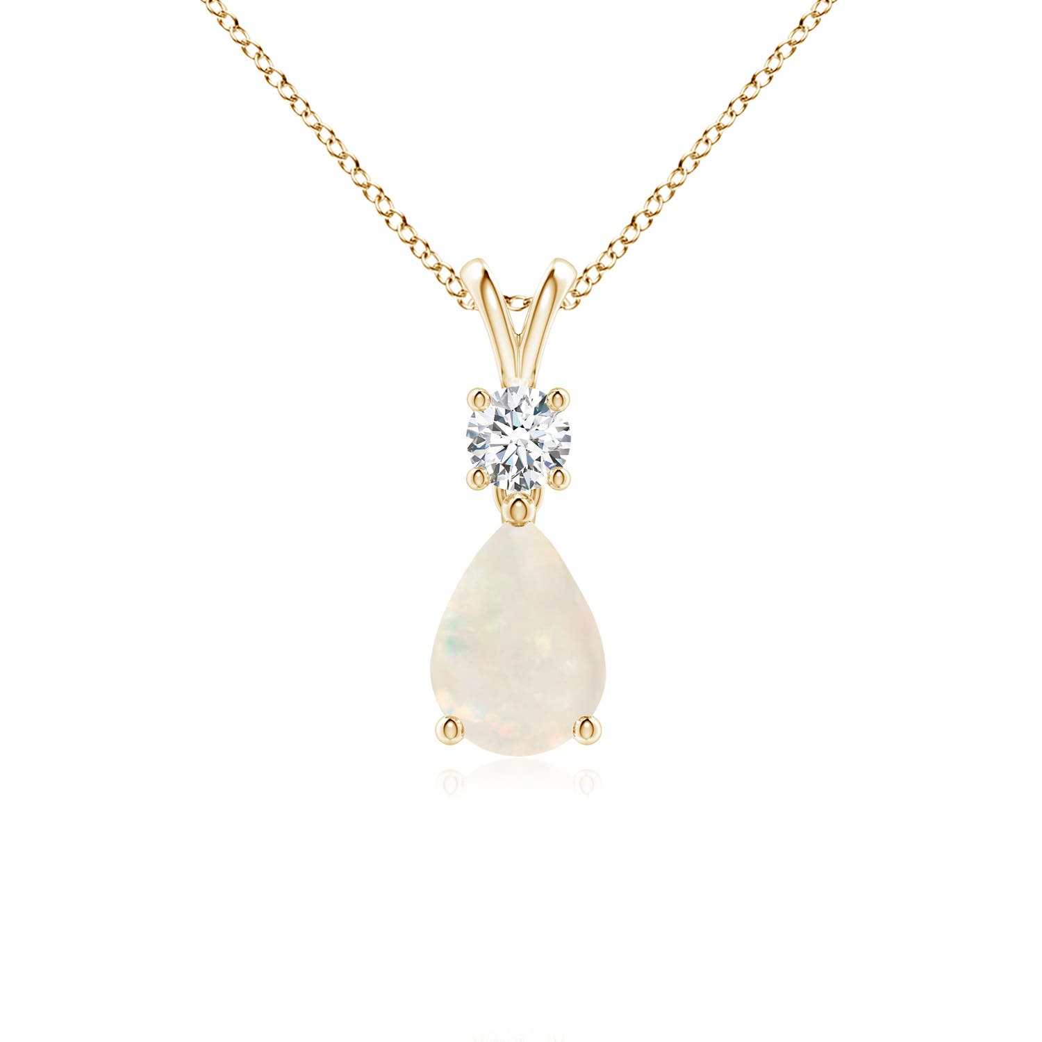 A - Opal / 0.53 CT / 14 KT Yellow Gold