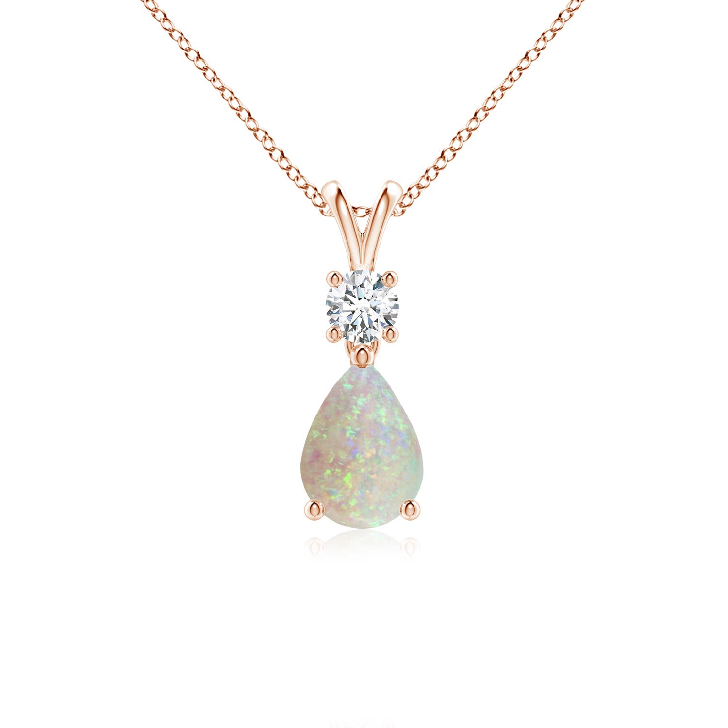 AAA - Opal / 0.53 CT / 14 KT Rose Gold