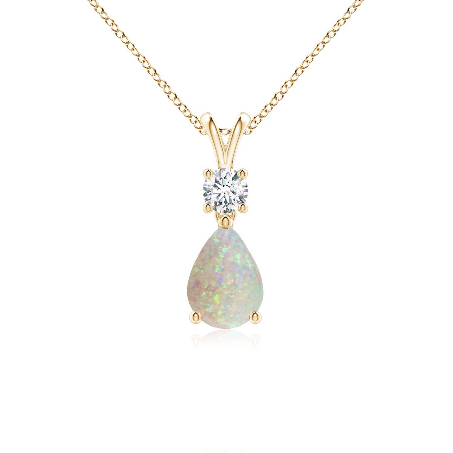 AAA - Opal / 0.53 CT / 14 KT Yellow Gold