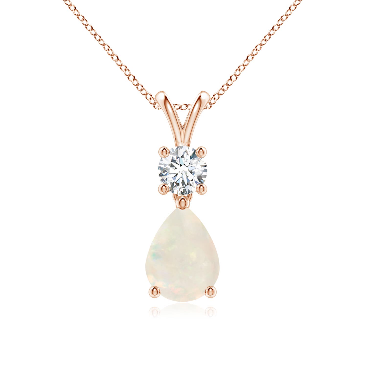 A - Opal / 0.93 CT / 14 KT Rose Gold