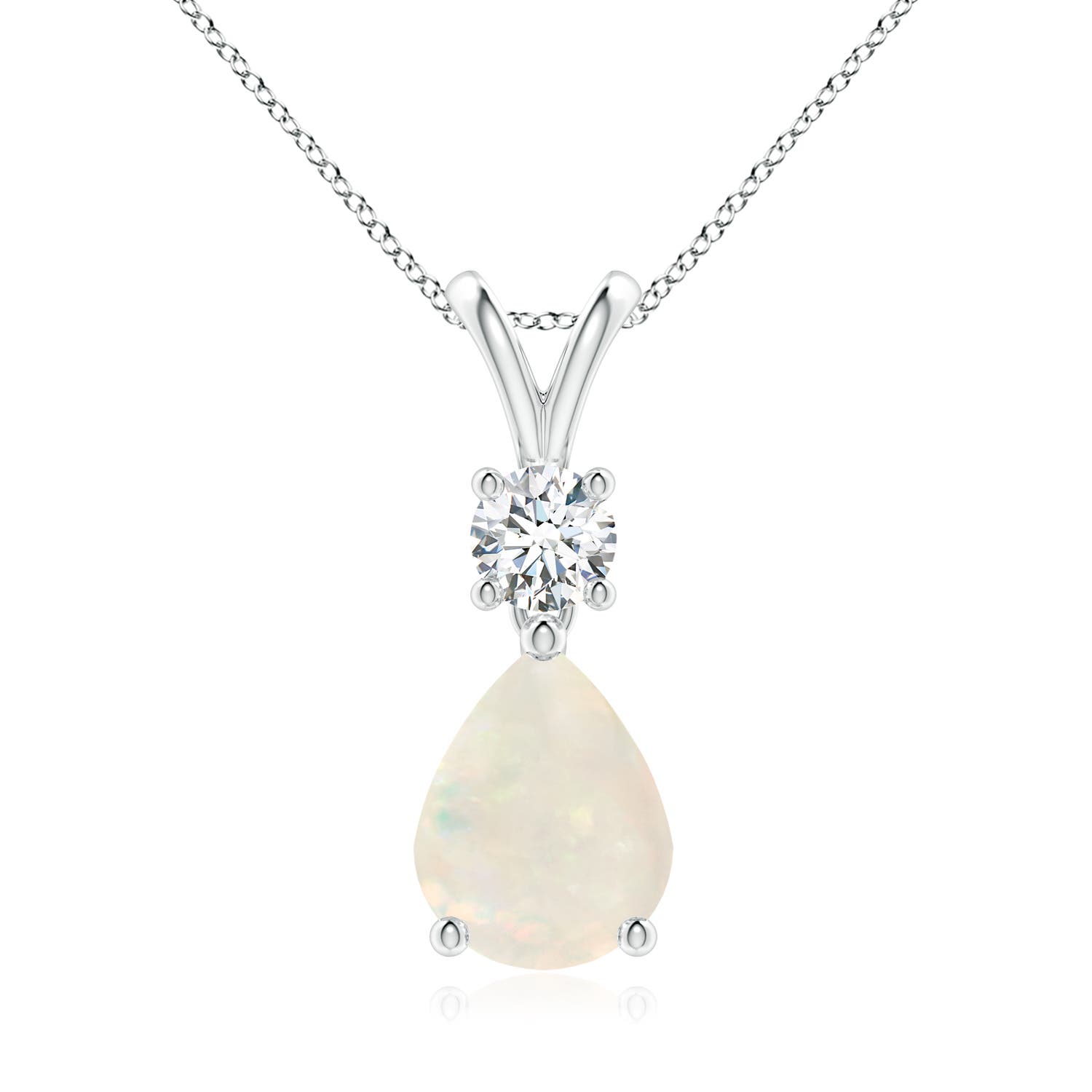 A - Opal / 1.13 CT / 14 KT White Gold