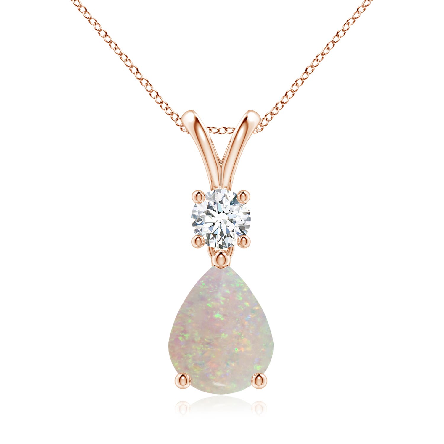 AA - Opal / 1.13 CT / 14 KT Rose Gold