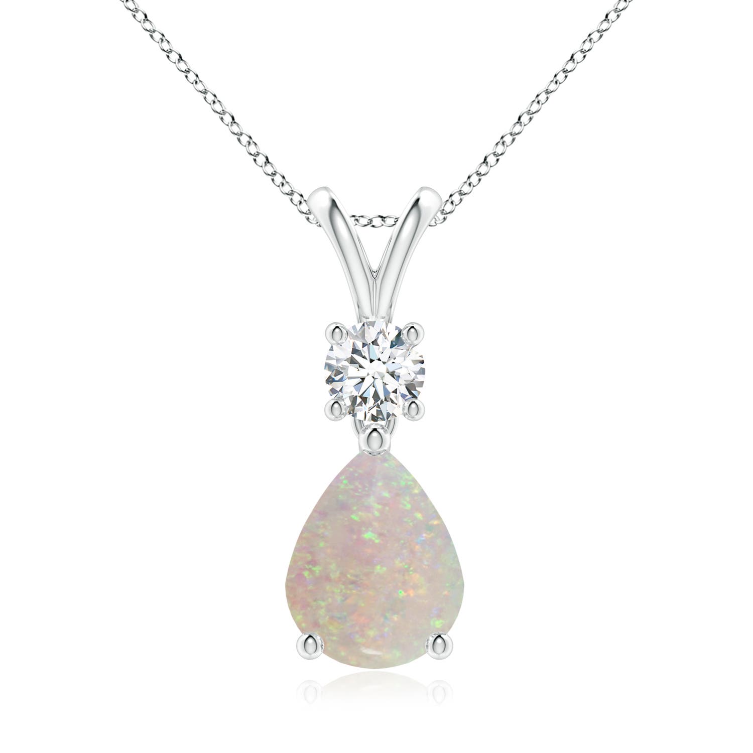 AA - Opal / 1.13 CT / 14 KT White Gold