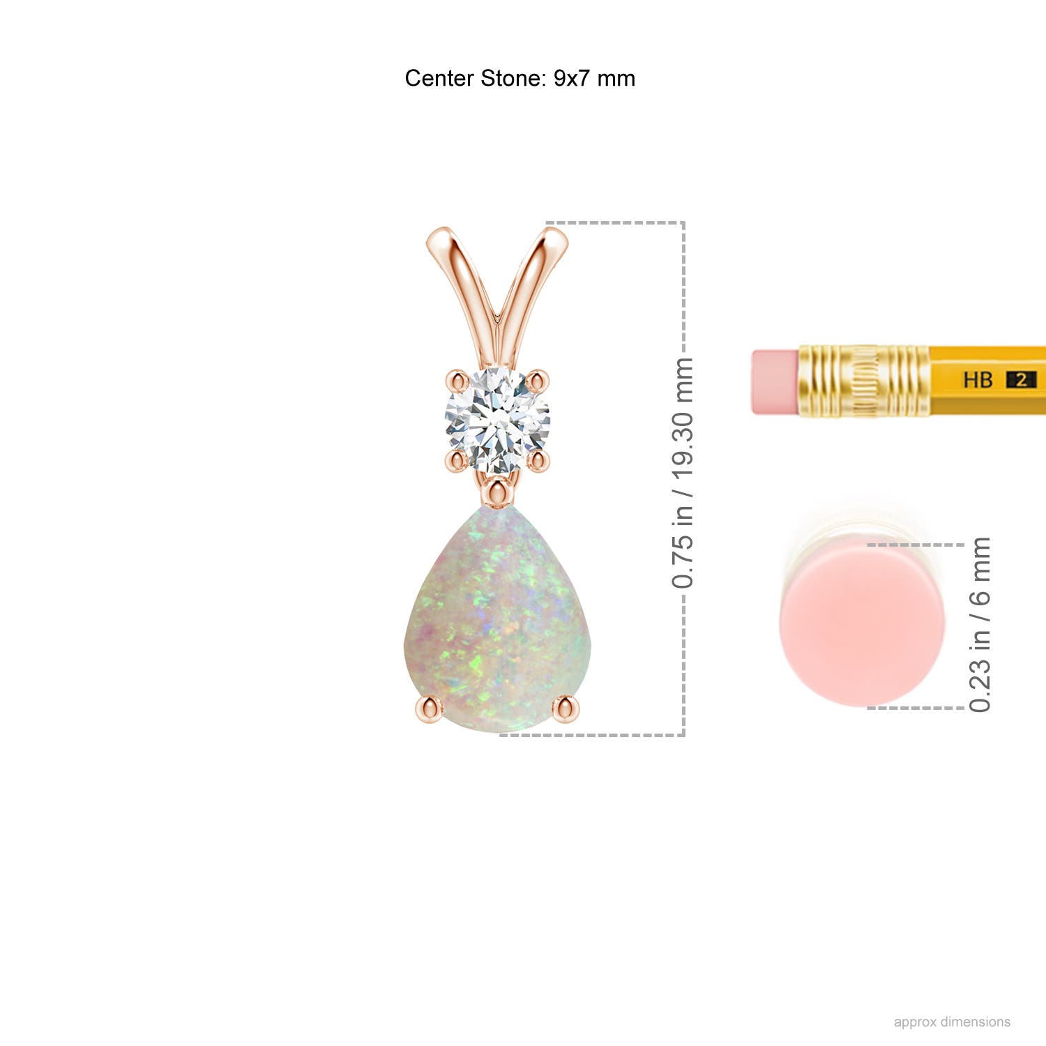 AAA - Opal / 1.13 CT / 14 KT Rose Gold