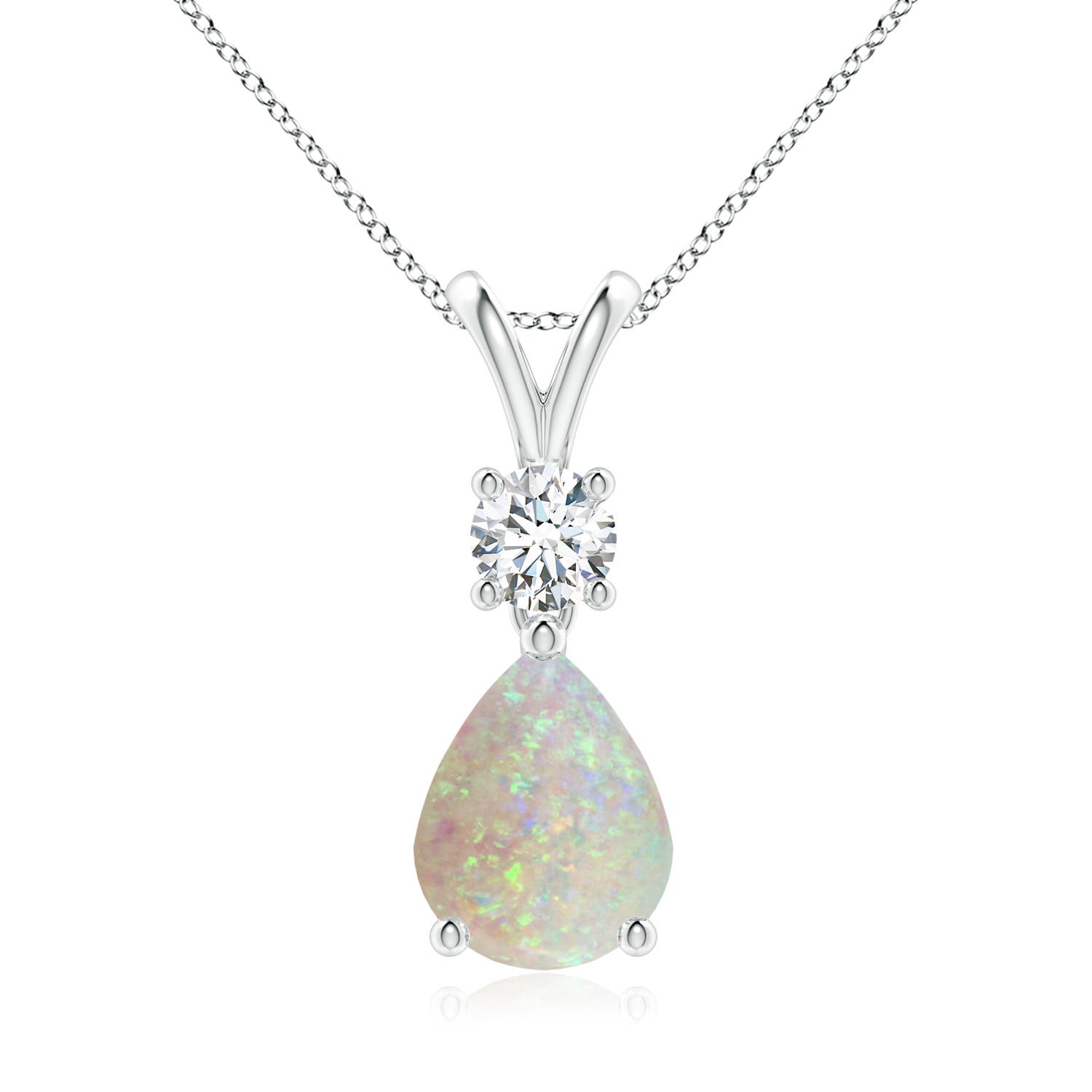 AAA - Opal / 1.13 CT / 14 KT White Gold