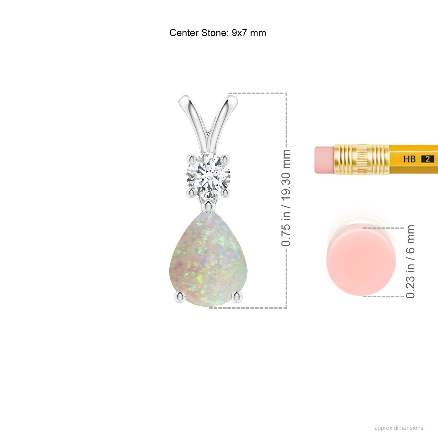 AAA - Opal / 1.13 CT / 14 KT White Gold