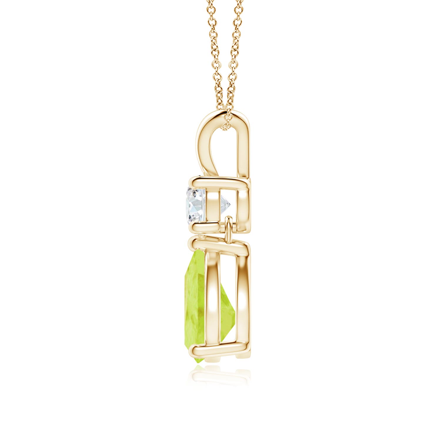 A - Peridot / 1.33 CT / 14 KT Yellow Gold