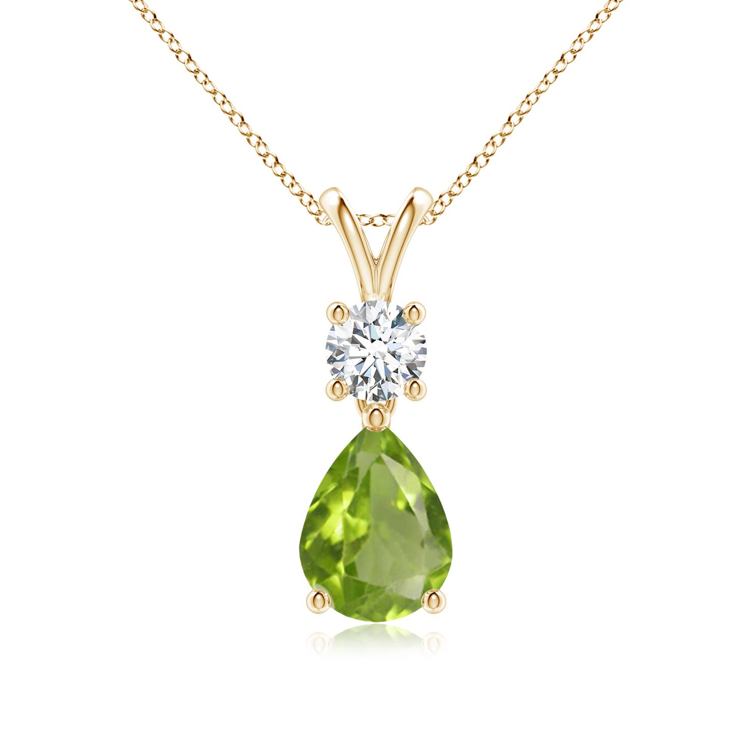 AA - Peridot / 1.33 CT / 14 KT Yellow Gold