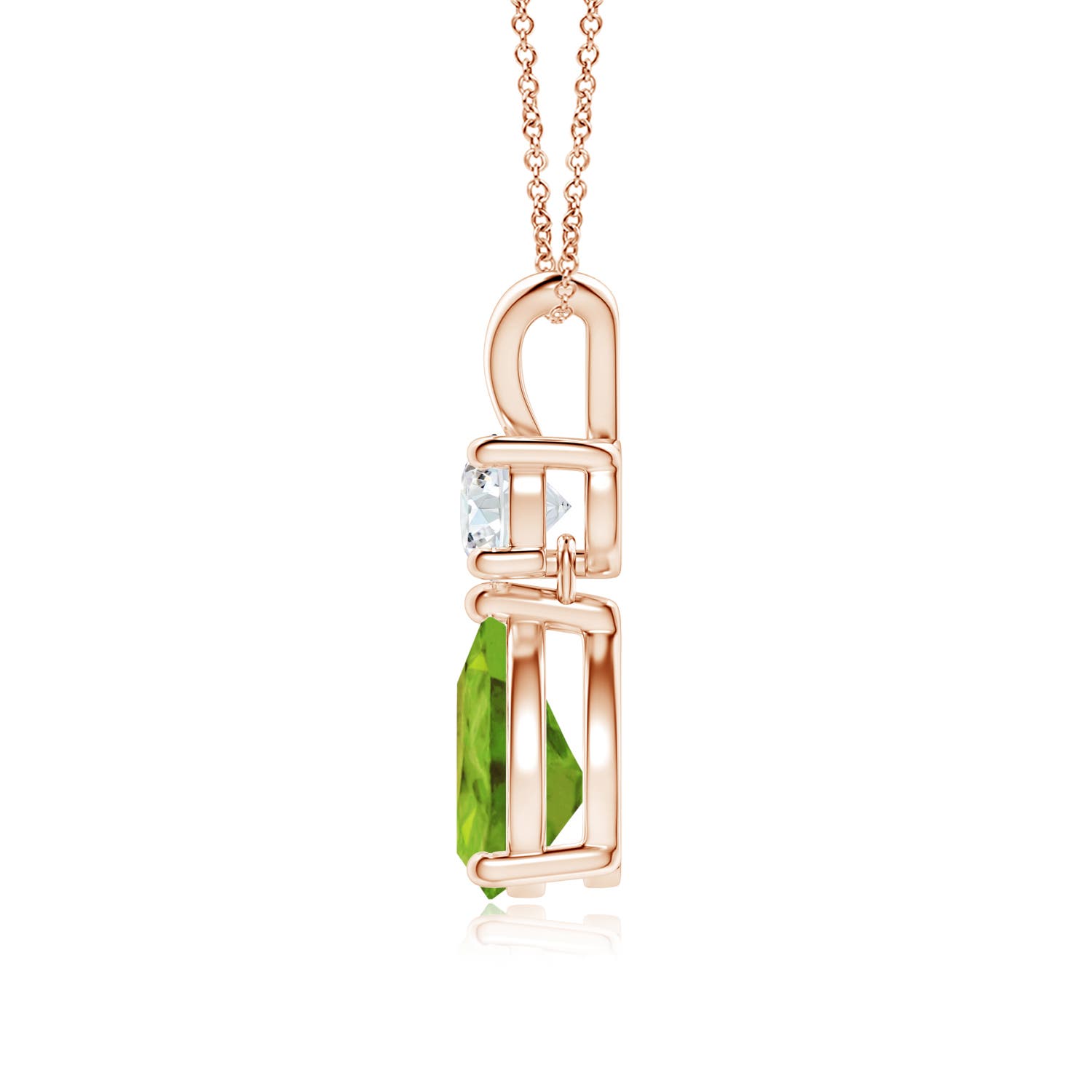 AAA - Peridot / 1.33 CT / 14 KT Rose Gold