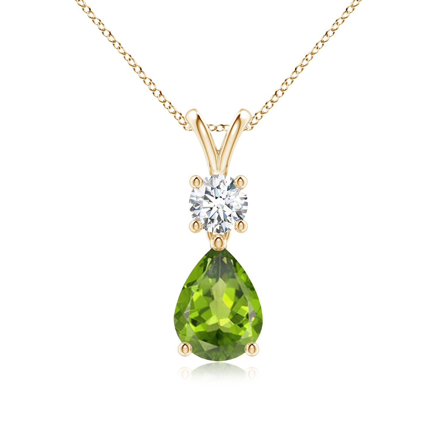 AAA - Peridot / 1.33 CT / 14 KT Yellow Gold