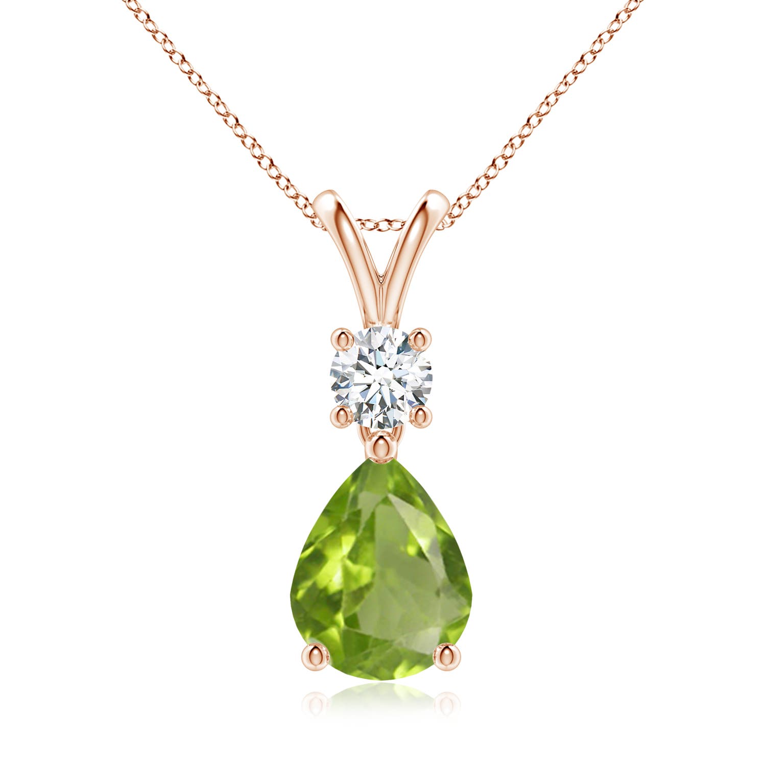 AA - Peridot / 1.83 CT / 14 KT Rose Gold