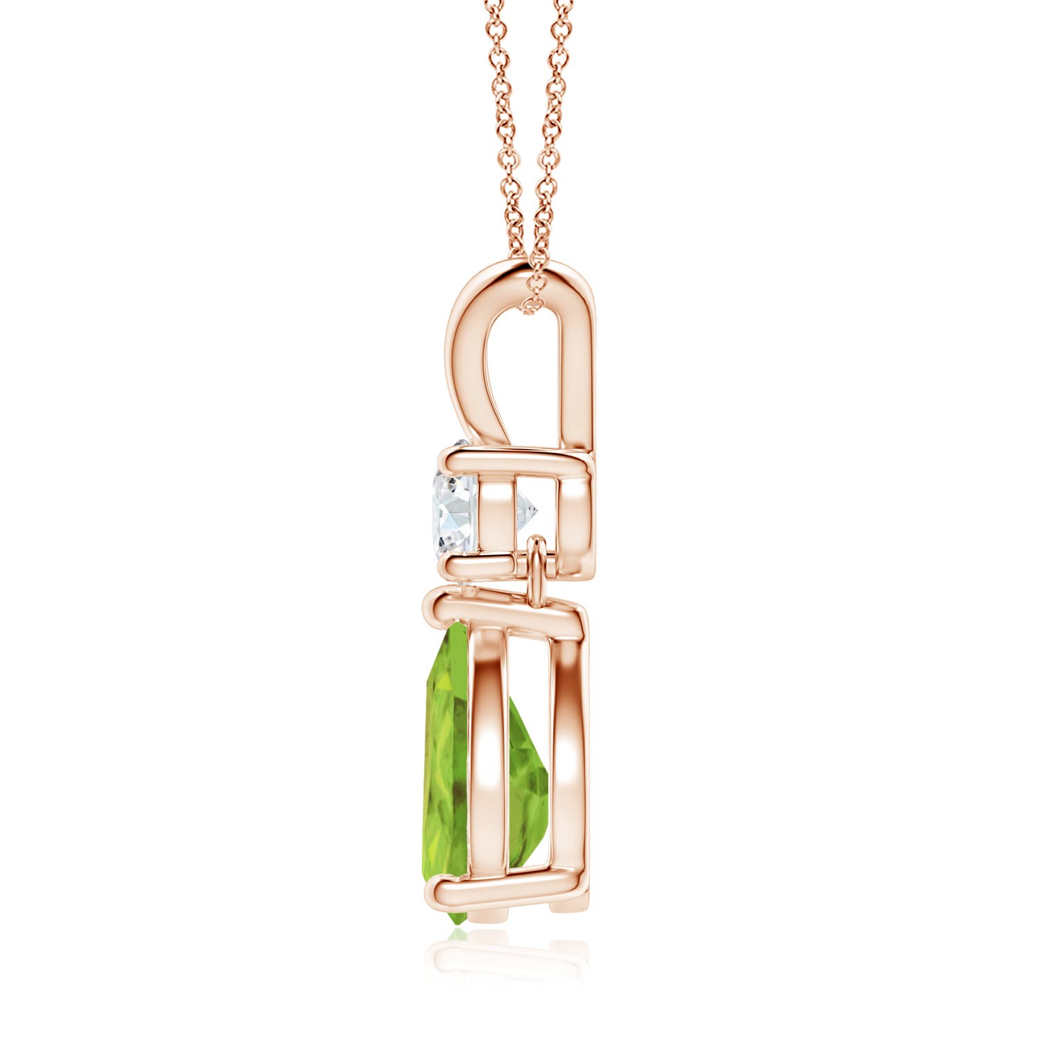 AA - Peridot / 1.83 CT / 14 KT Rose Gold