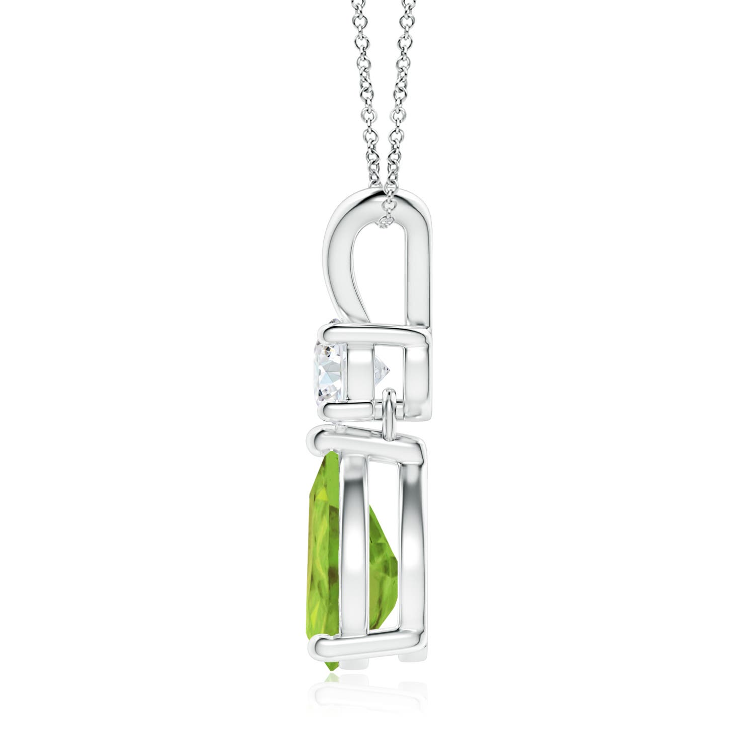 AA - Peridot / 1.83 CT / 14 KT White Gold