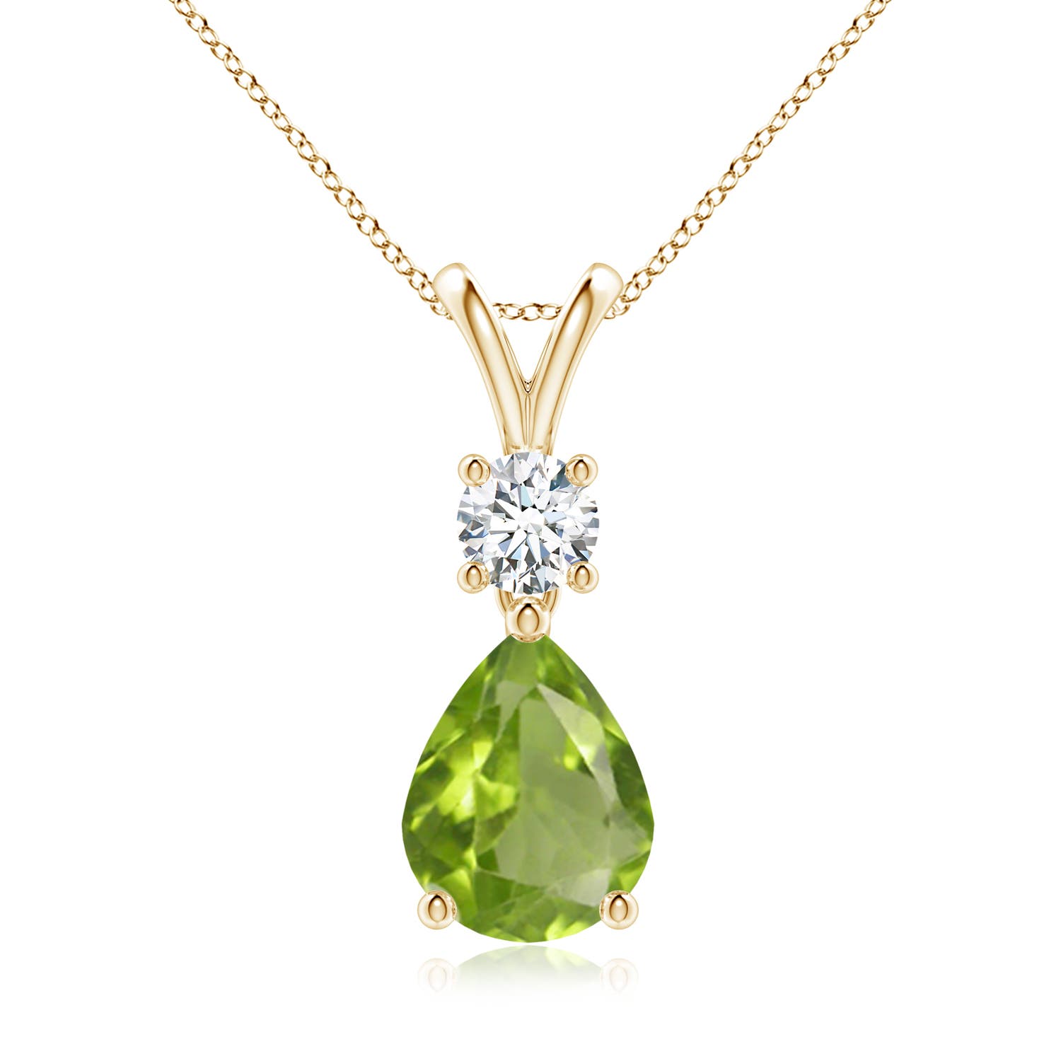 AA - Peridot / 1.83 CT / 14 KT Yellow Gold