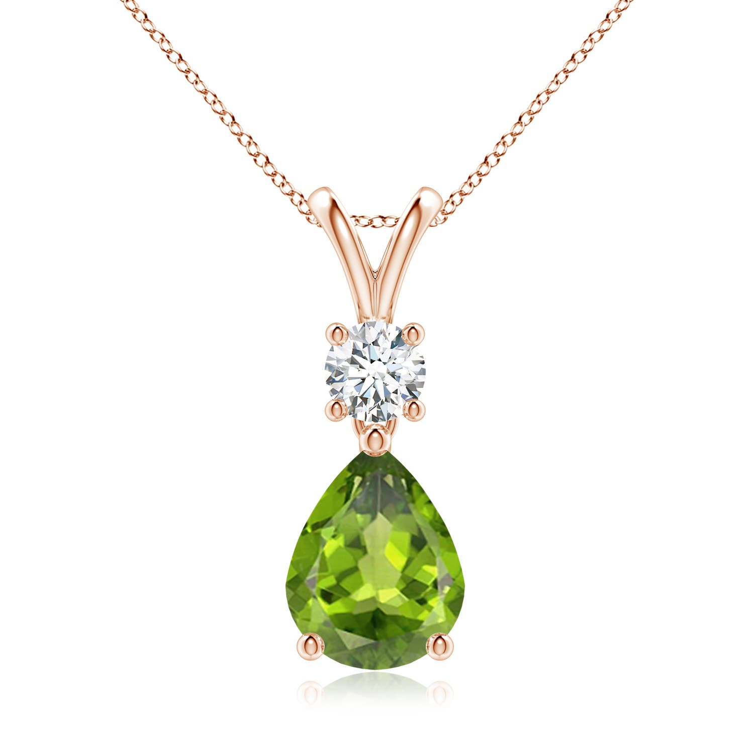 AAA - Peridot / 1.83 CT / 14 KT Rose Gold