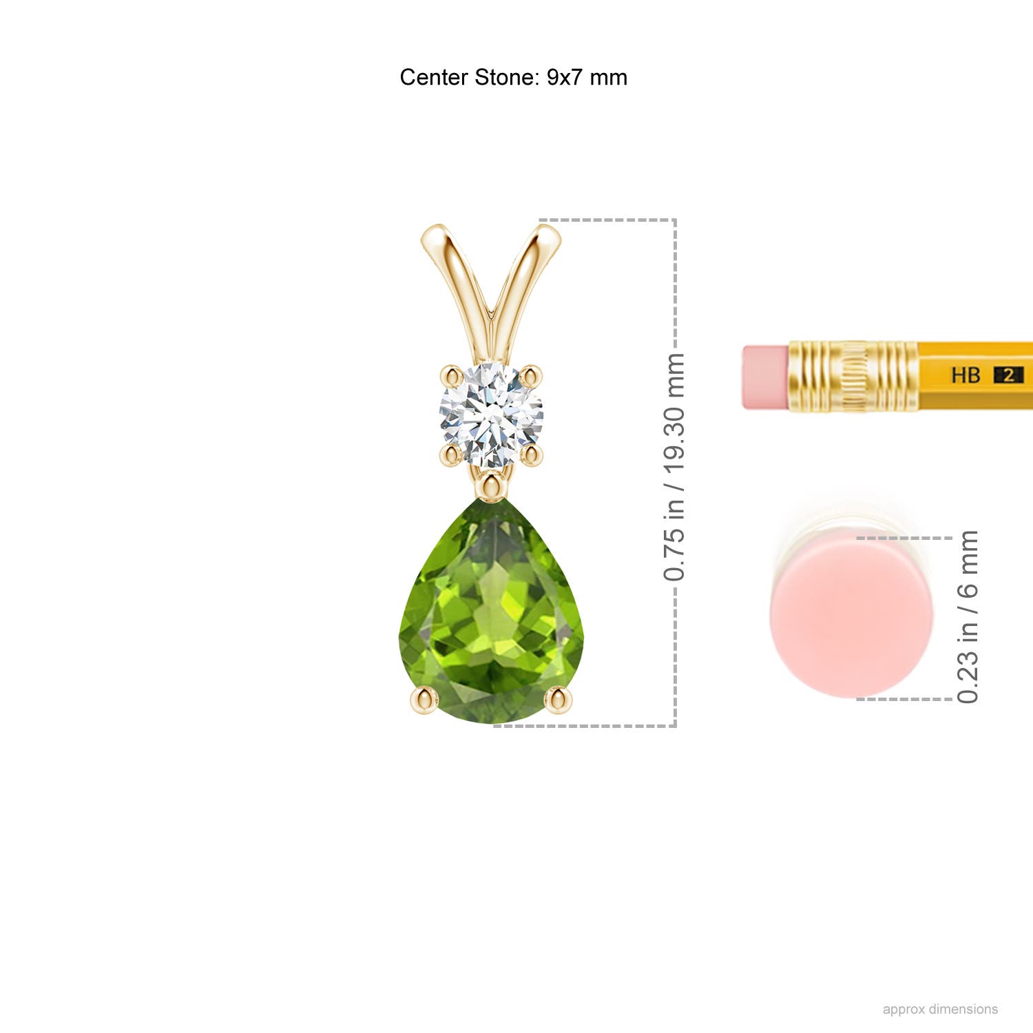 AAA - Peridot / 1.83 CT / 14 KT Yellow Gold