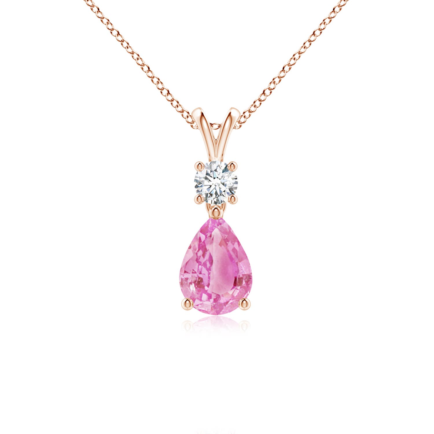 A - Pink Sapphire / 0.86 CT / 14 KT Rose Gold