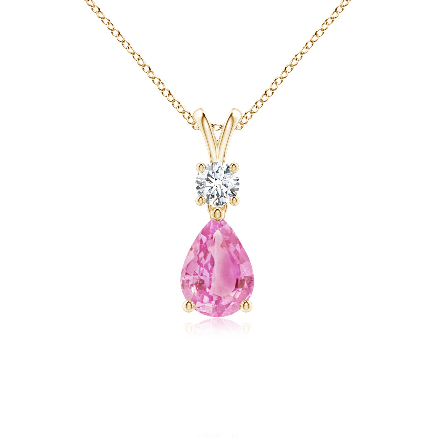 A - Pink Sapphire / 0.86 CT / 14 KT Yellow Gold