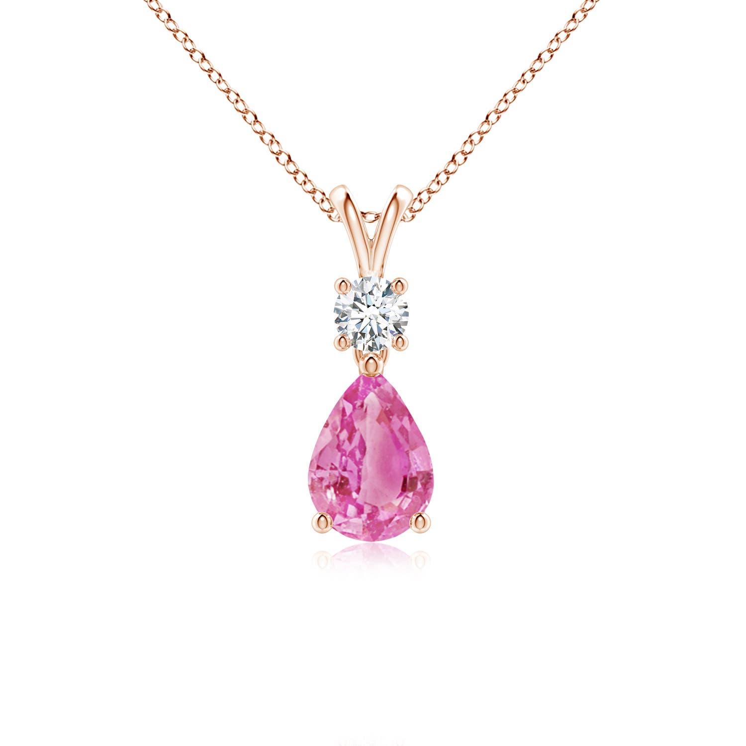 AA - Pink Sapphire / 0.86 CT / 14 KT Rose Gold