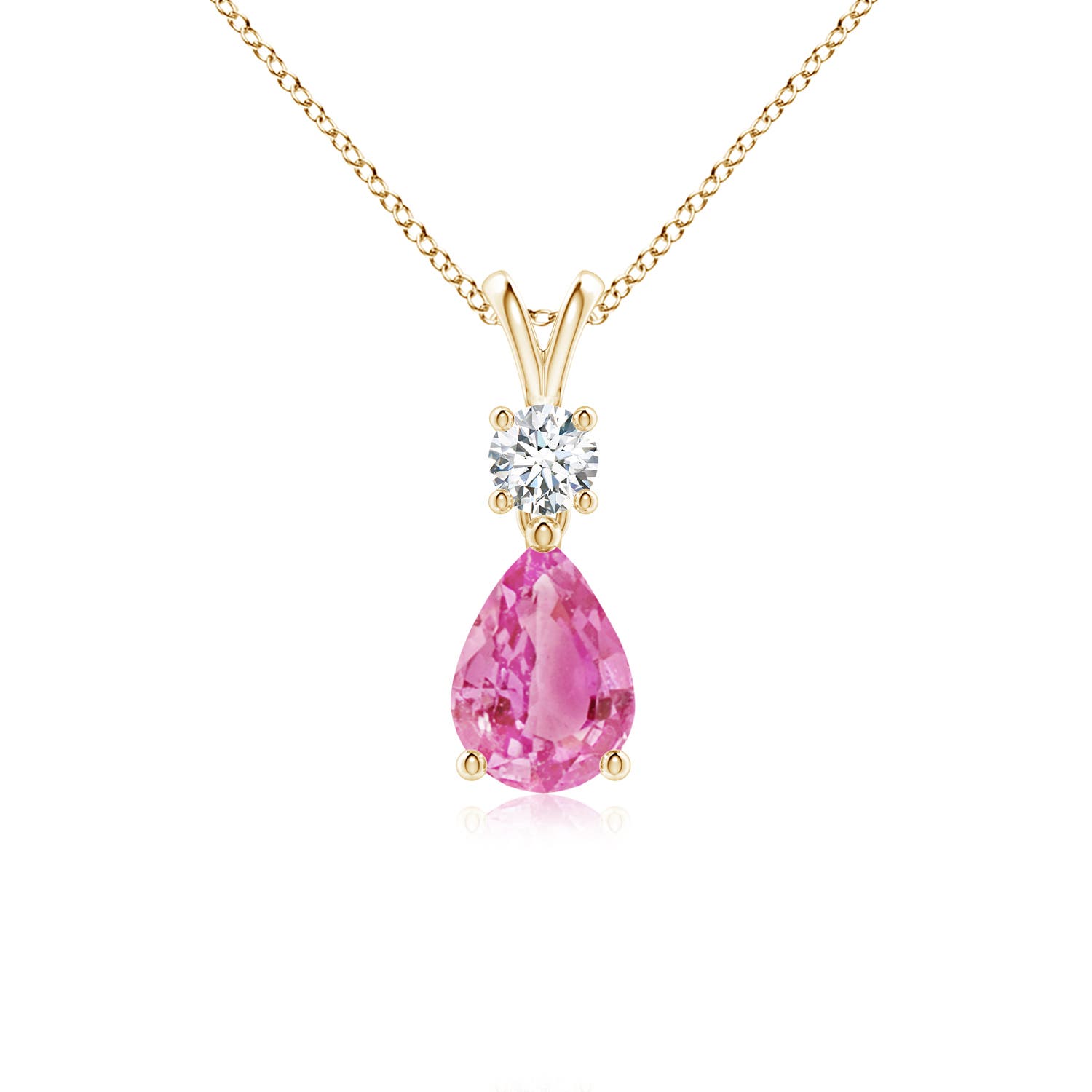 AA - Pink Sapphire / 0.86 CT / 14 KT Yellow Gold