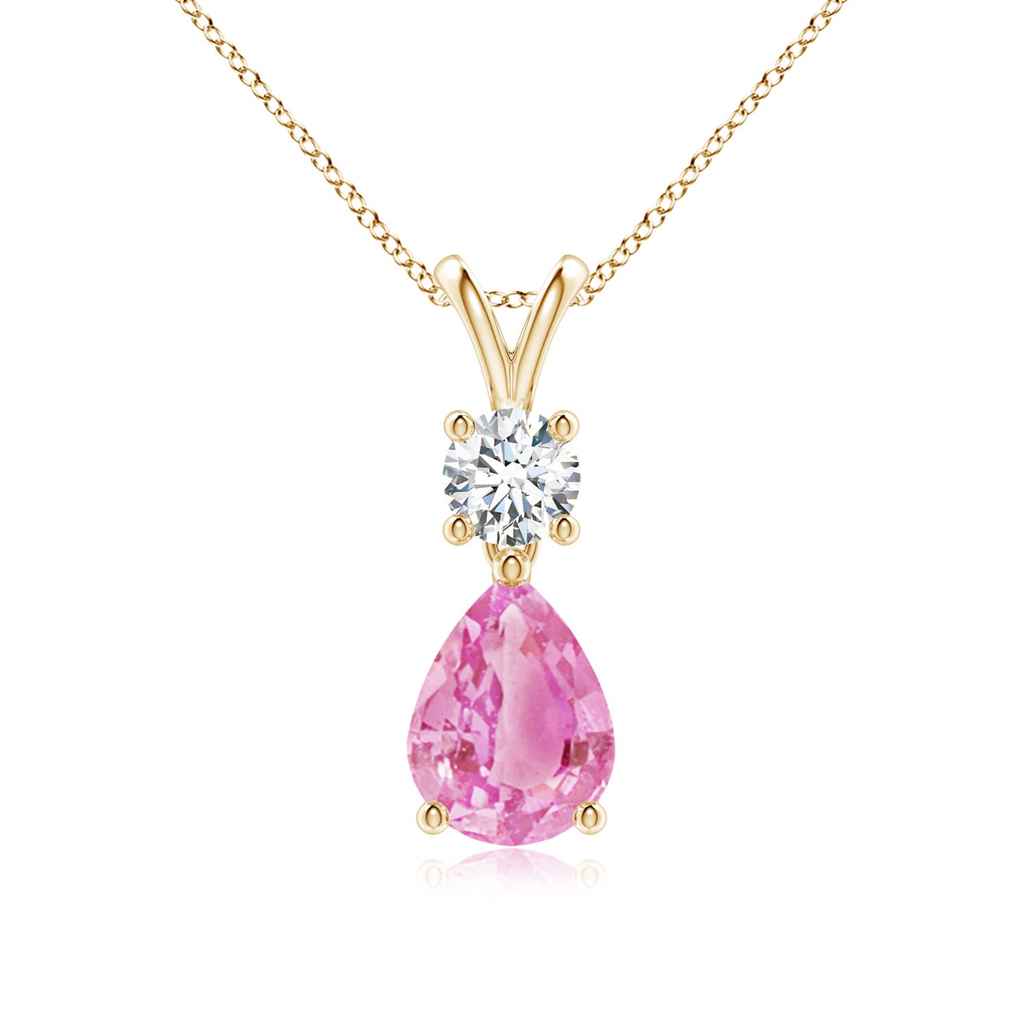 A - Pink Sapphire / 1.48 CT / 14 KT Yellow Gold