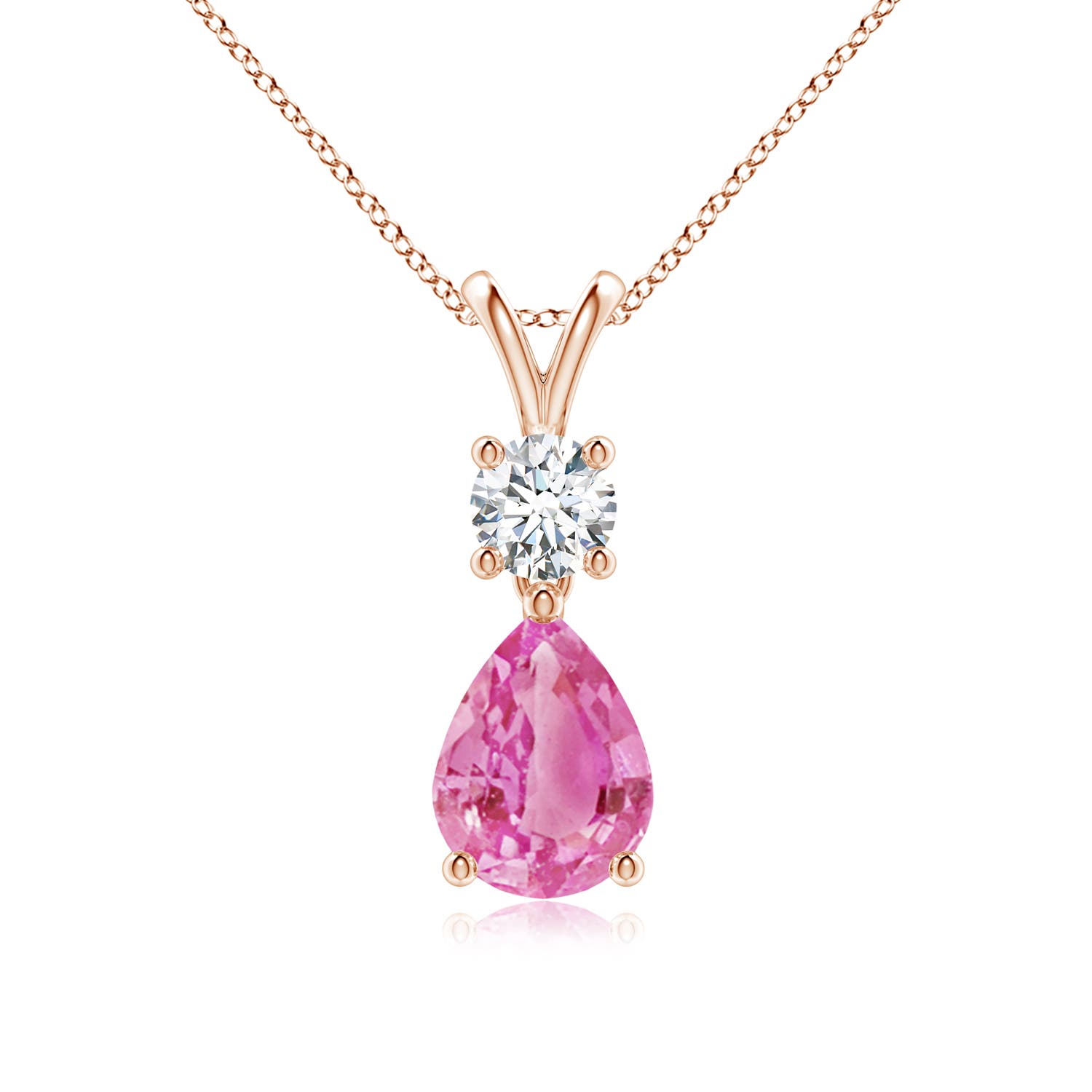 AA - Pink Sapphire / 1.48 CT / 14 KT Rose Gold