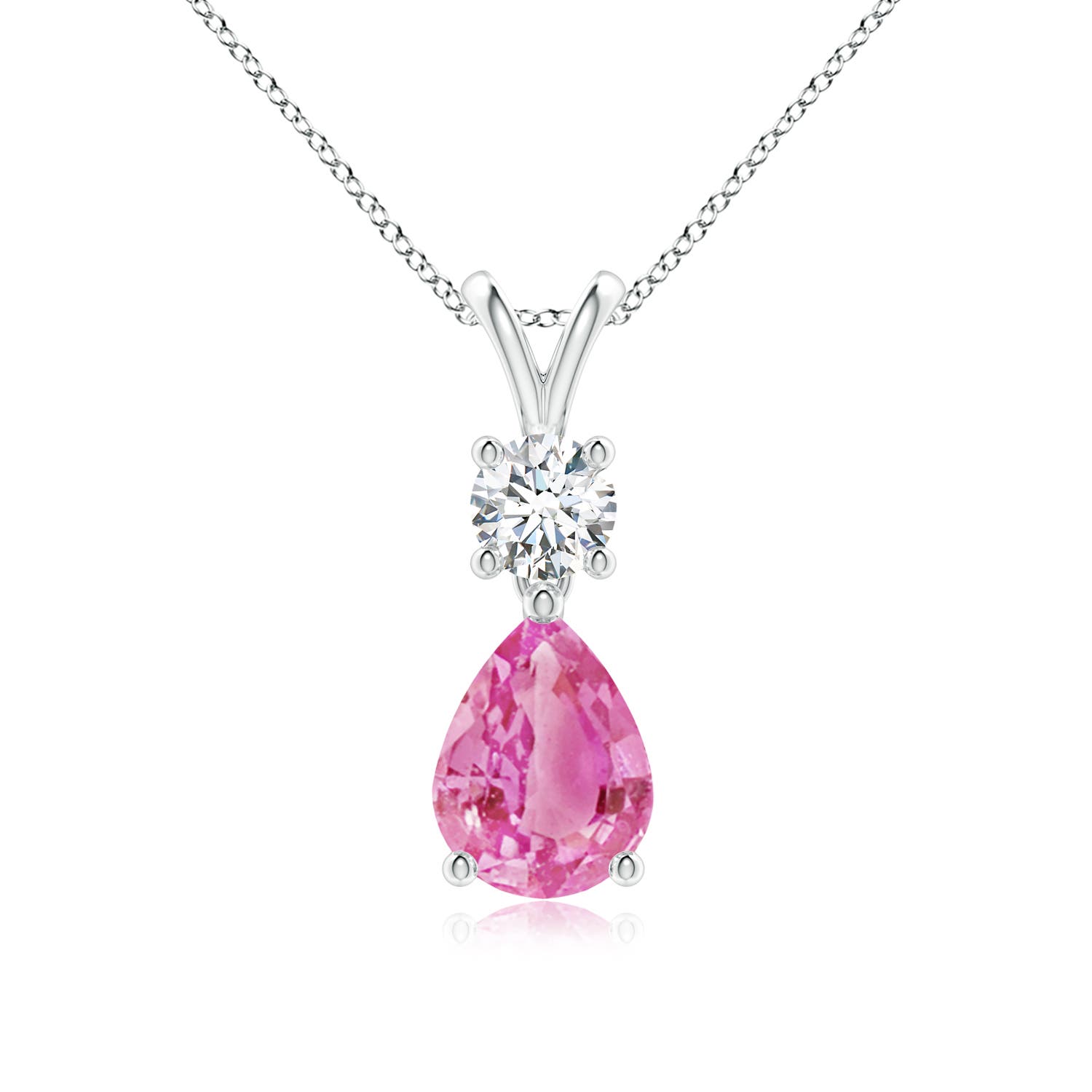 AA - Pink Sapphire / 1.48 CT / 14 KT White Gold