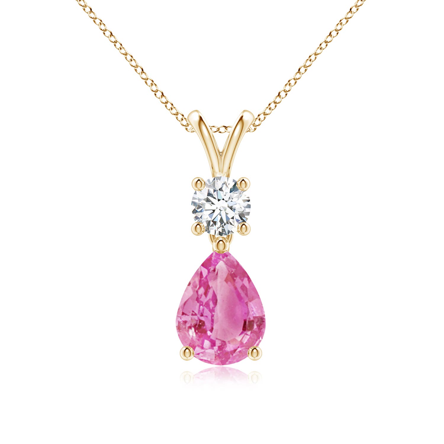 AA - Pink Sapphire / 1.48 CT / 14 KT Yellow Gold