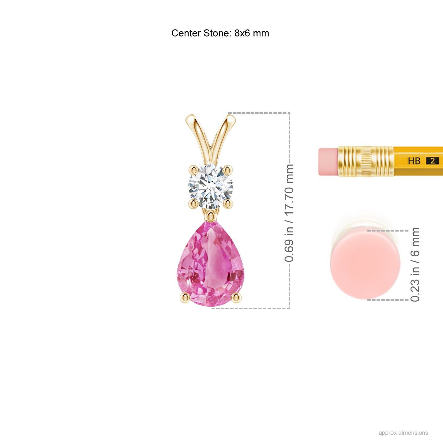 AA - Pink Sapphire / 1.48 CT / 14 KT Yellow Gold