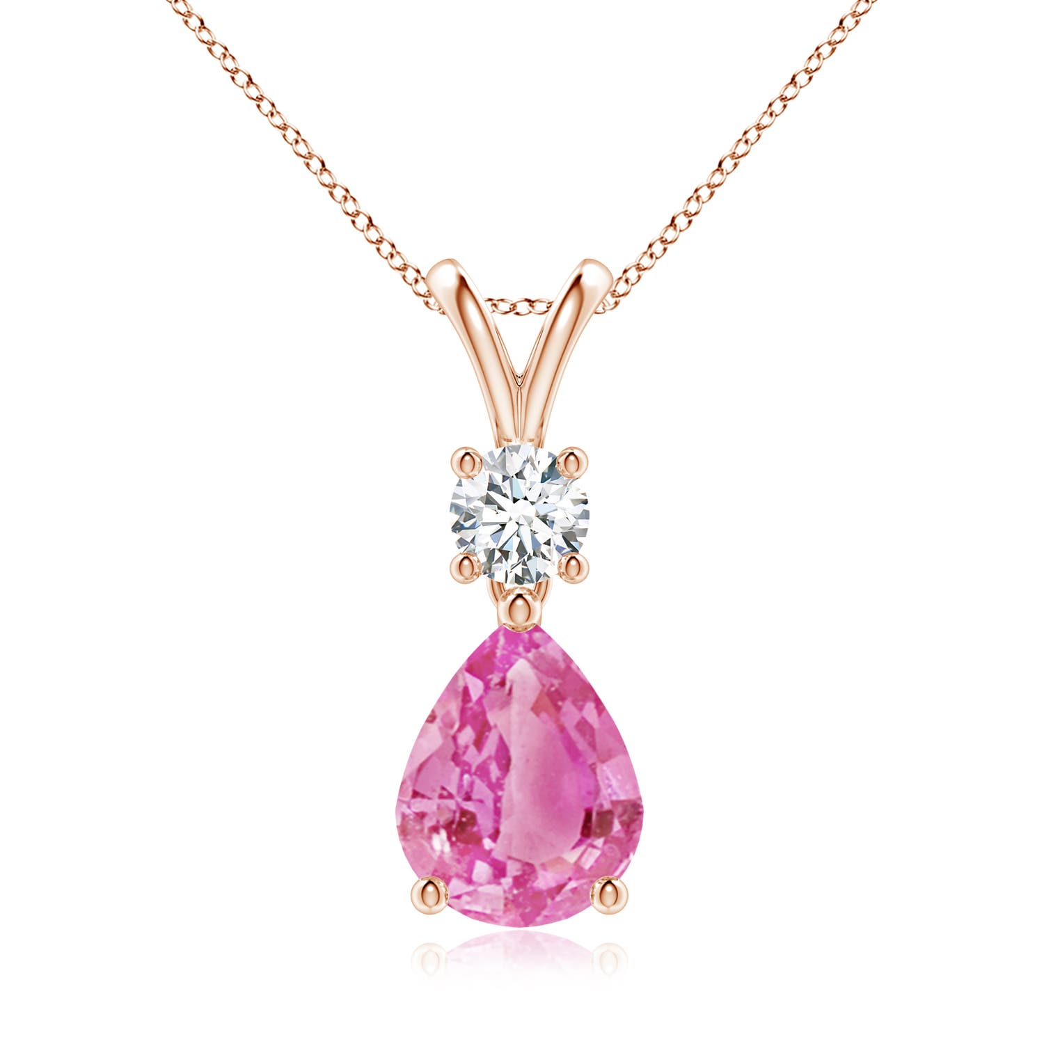 AA - Pink Sapphire / 2.13 CT / 14 KT Rose Gold