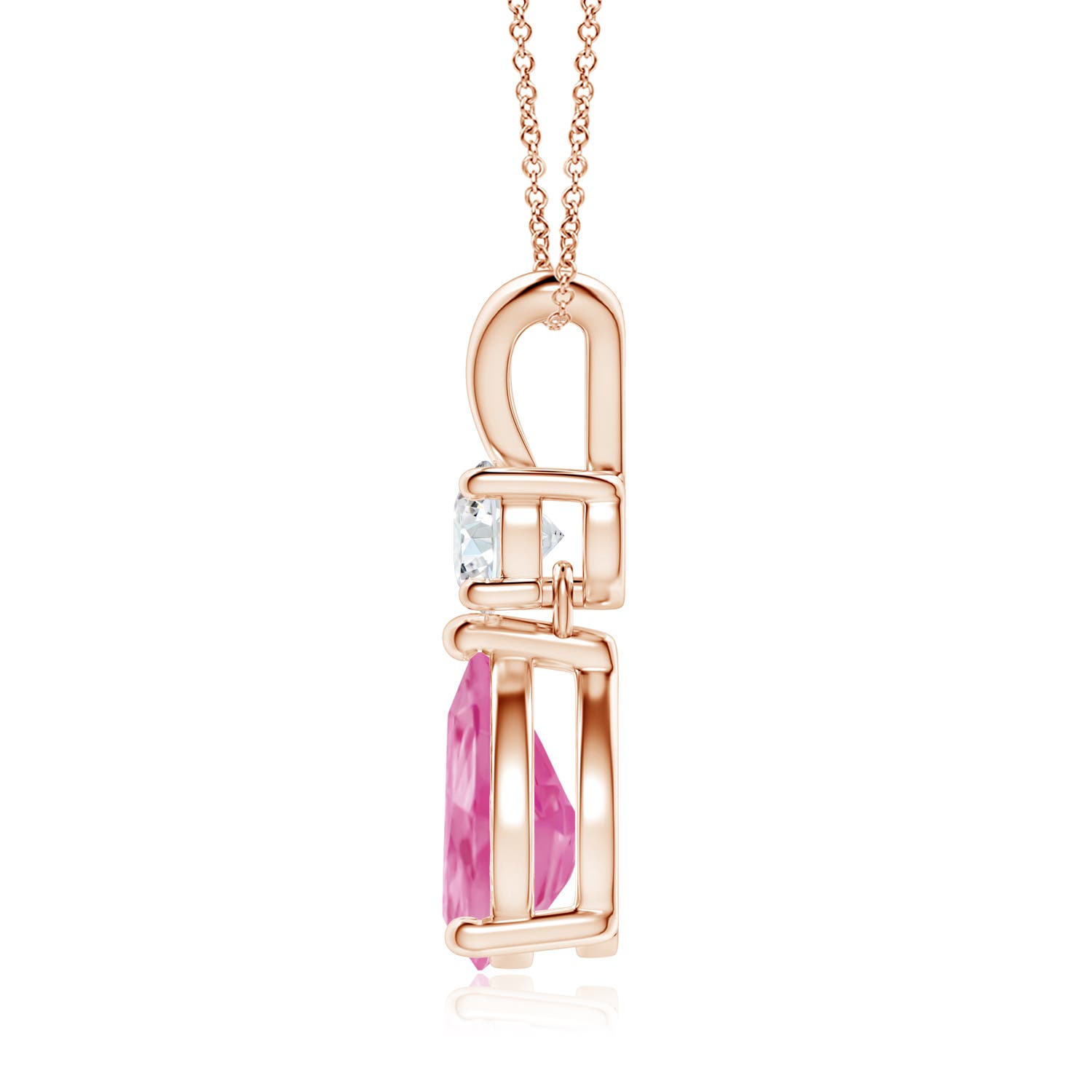 AA - Pink Sapphire / 2.13 CT / 14 KT Rose Gold