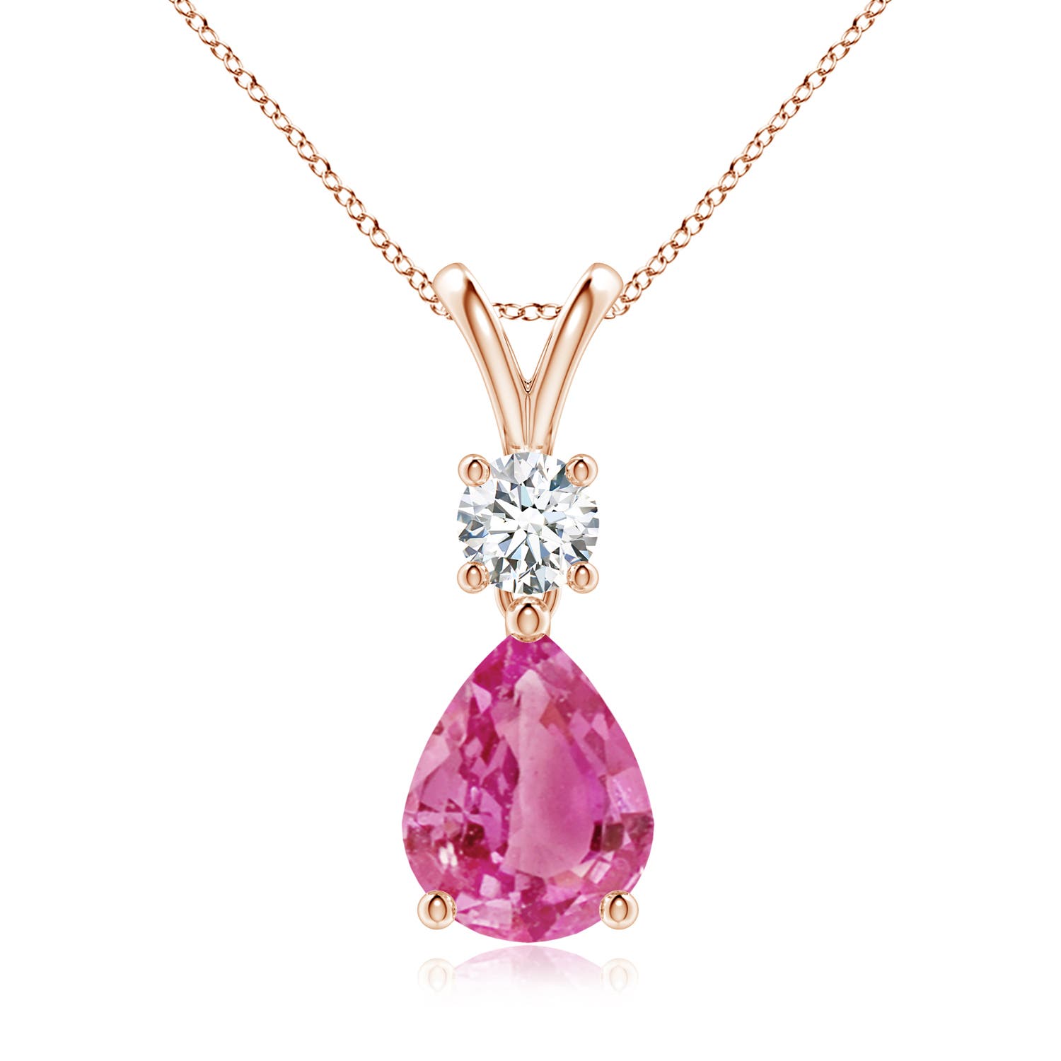 AAA - Pink Sapphire / 2.13 CT / 14 KT Rose Gold