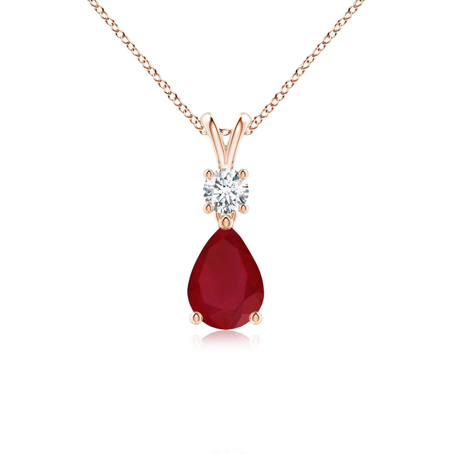 AA - Ruby / 0.91 CT / 14 KT Rose Gold