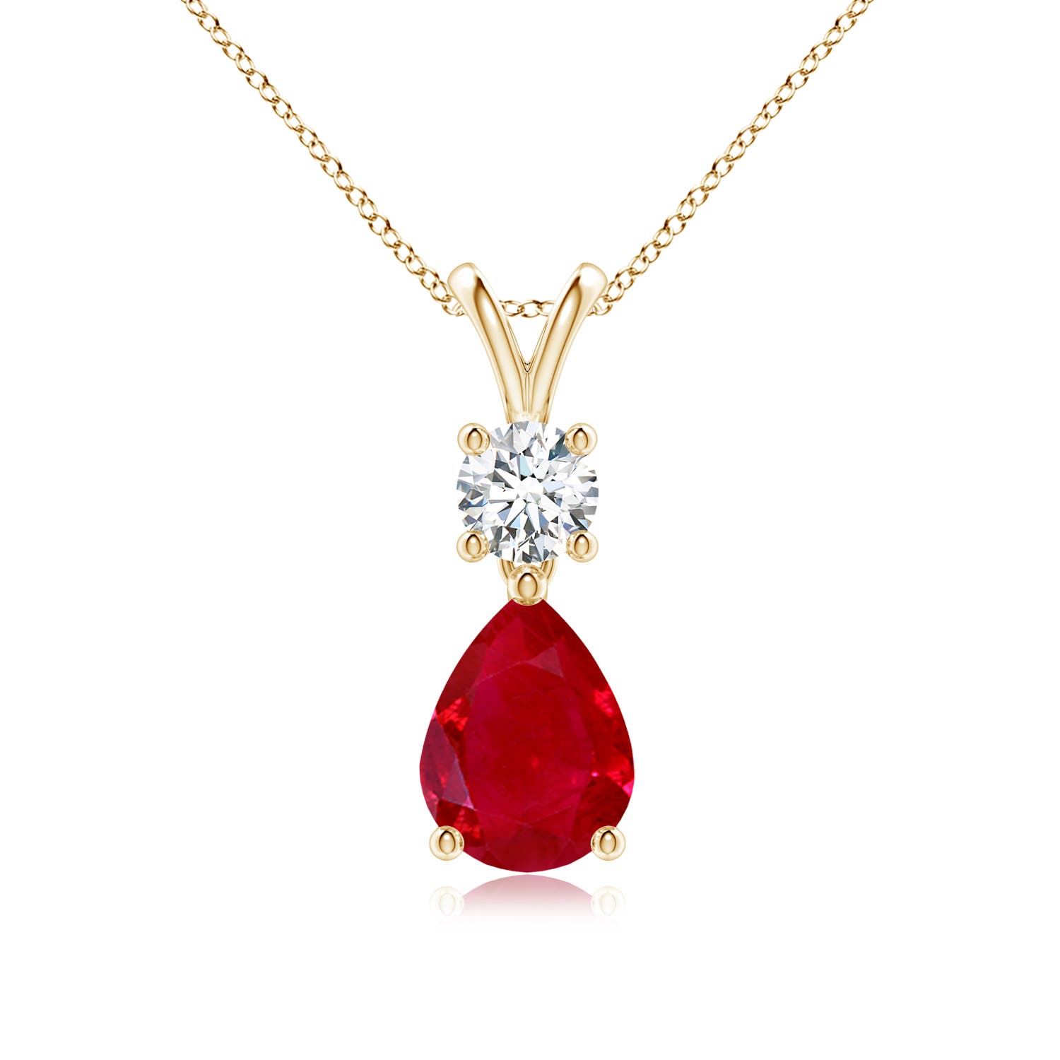 AAA - Ruby / 1.38 CT / 14 KT Yellow Gold