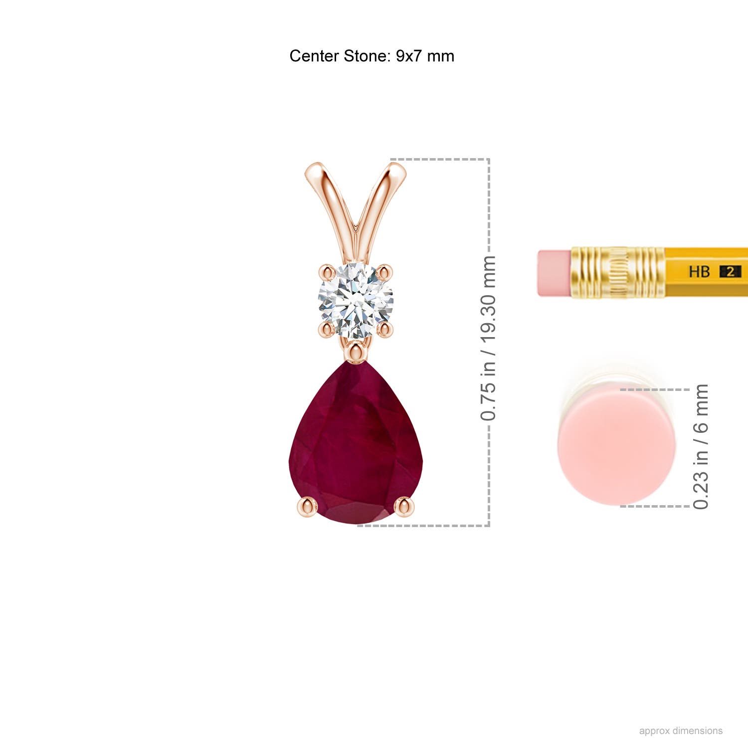 A - Ruby / 2.13 CT / 14 KT Rose Gold