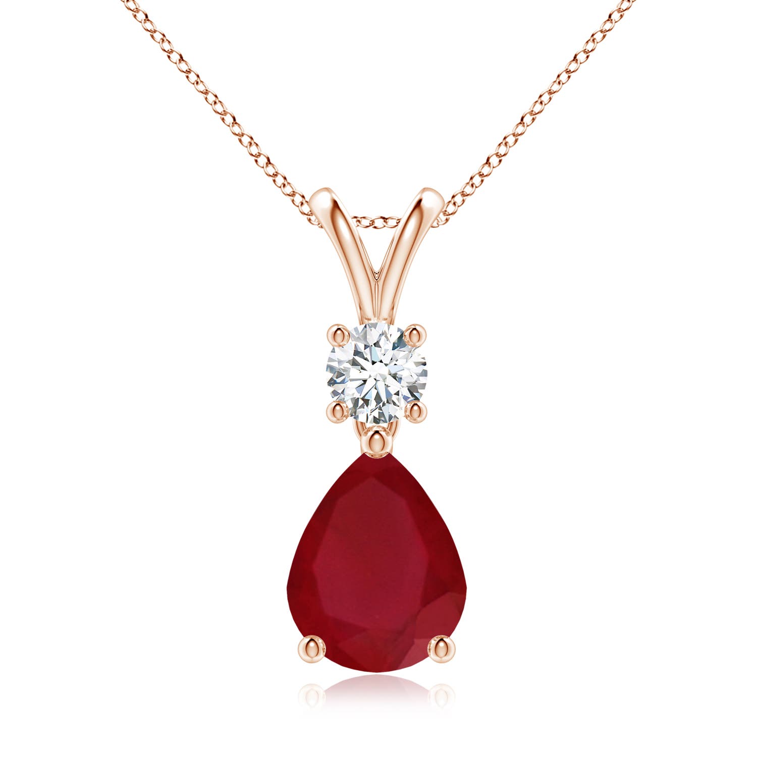 AA - Ruby / 2.13 CT / 14 KT Rose Gold