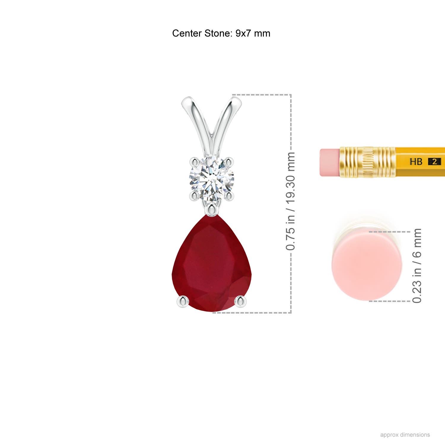 AA - Ruby / 2.13 CT / 14 KT White Gold