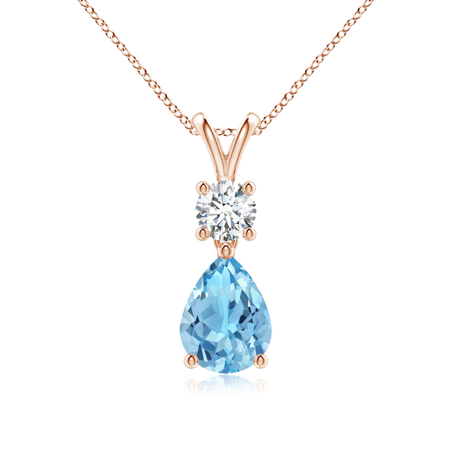 A - Swiss Blue Topaz / 1.78 CT / 14 KT Rose Gold